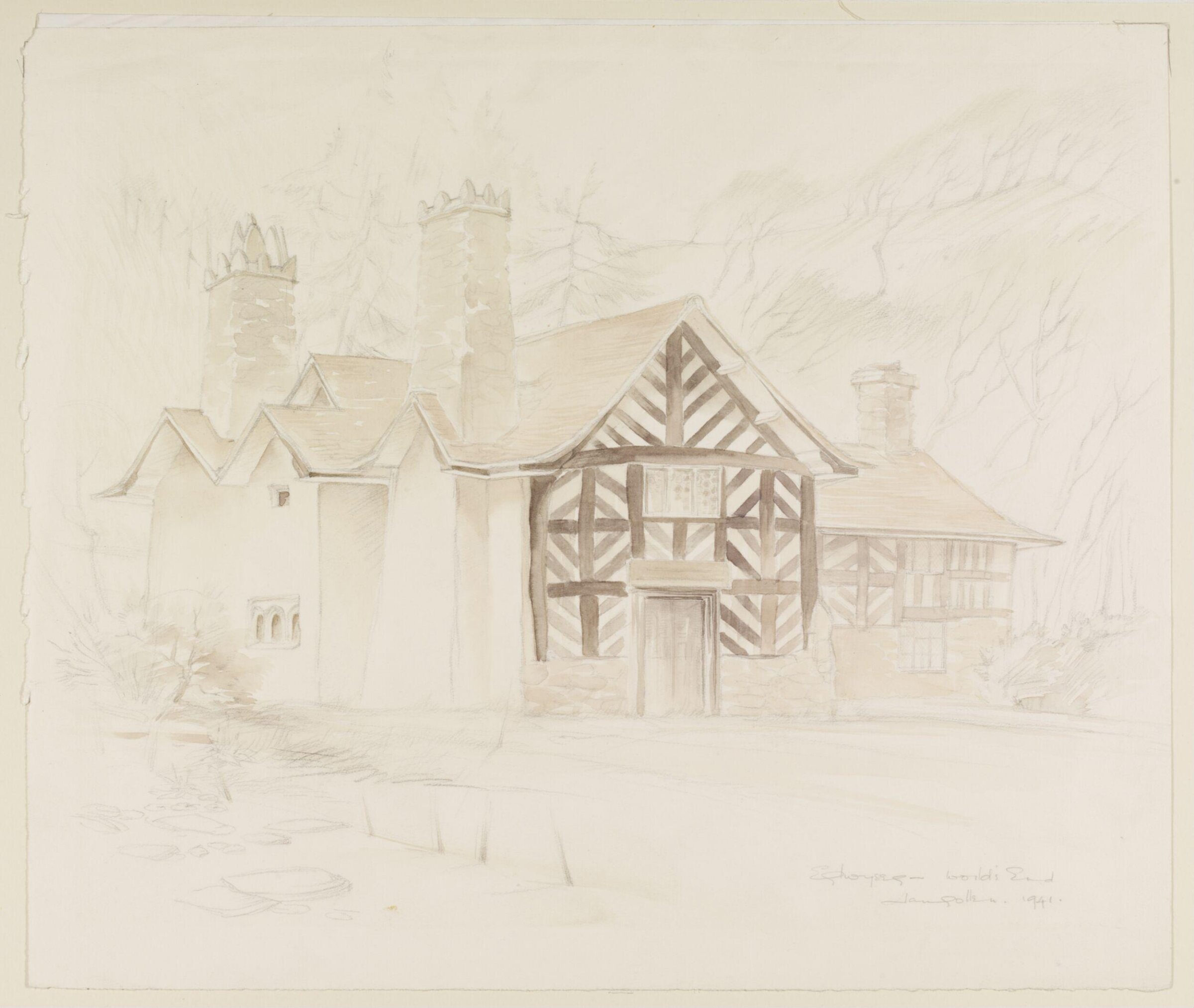 World's End, Llangollen, Denbighshire, Mildred E. Eldridge, 1941