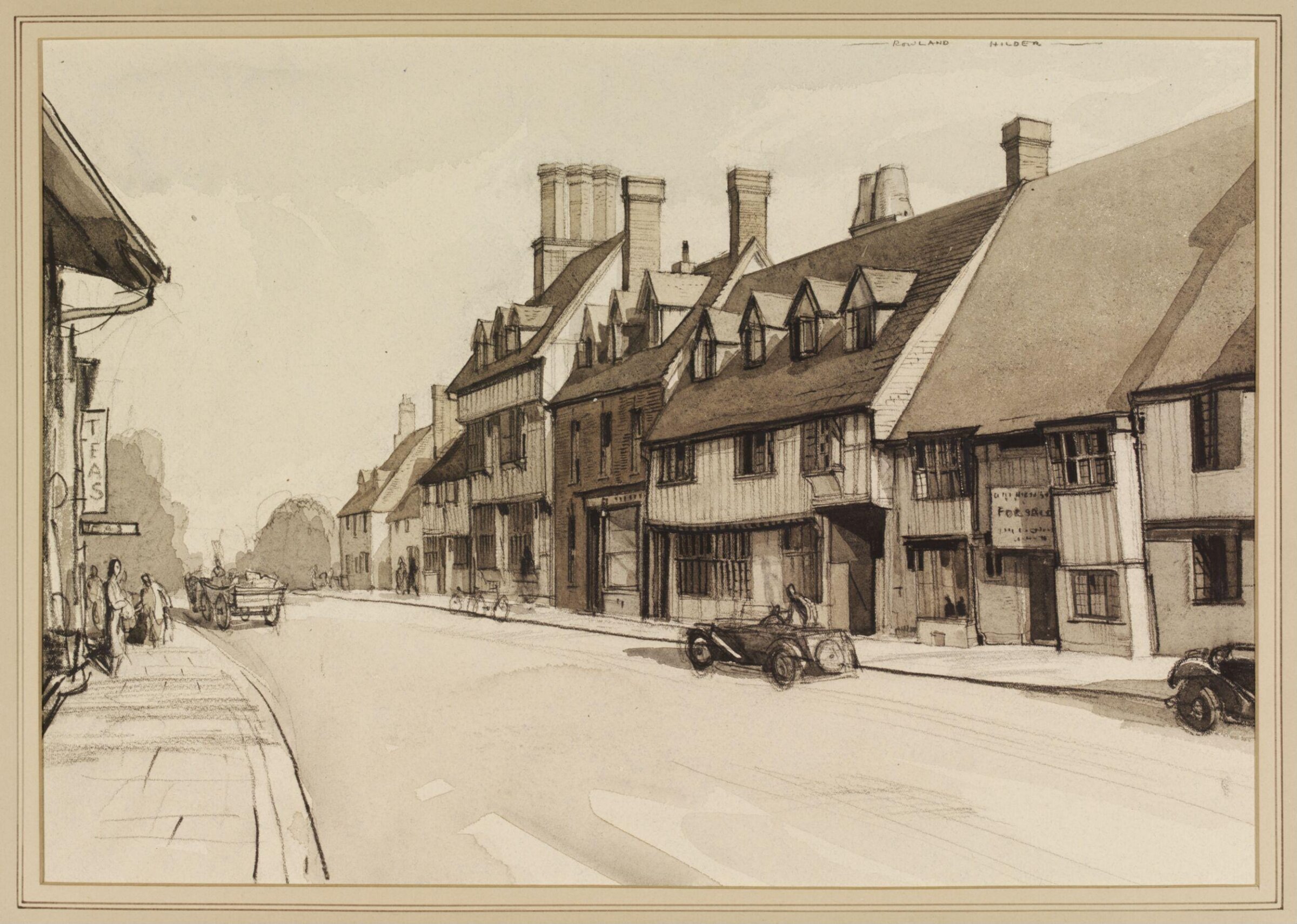 The Judges' House, High Street, East Grinstead, Hilder, ca. 1940
