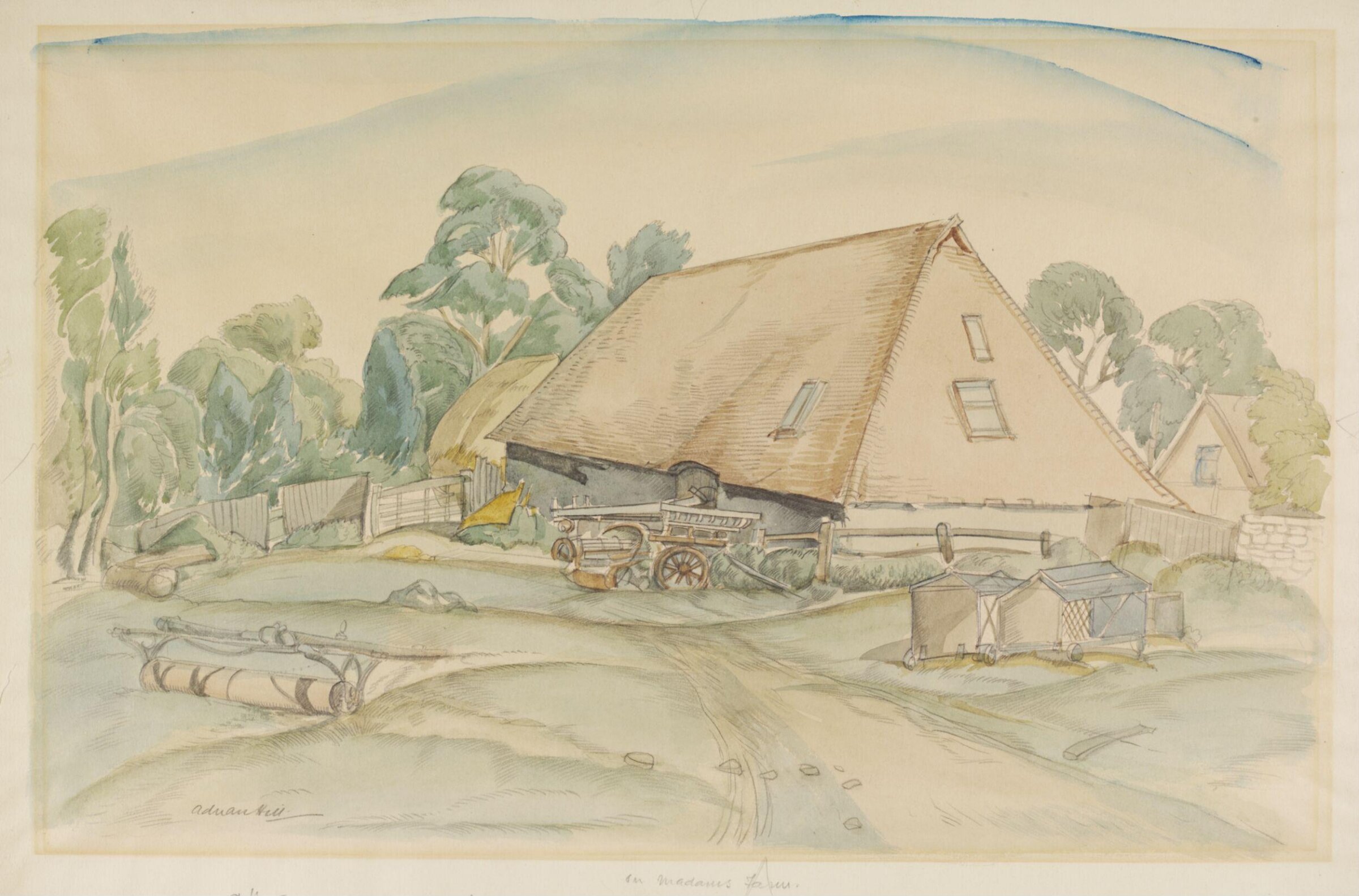 Madams Farm, West Sussex, Hill, ca. 1940