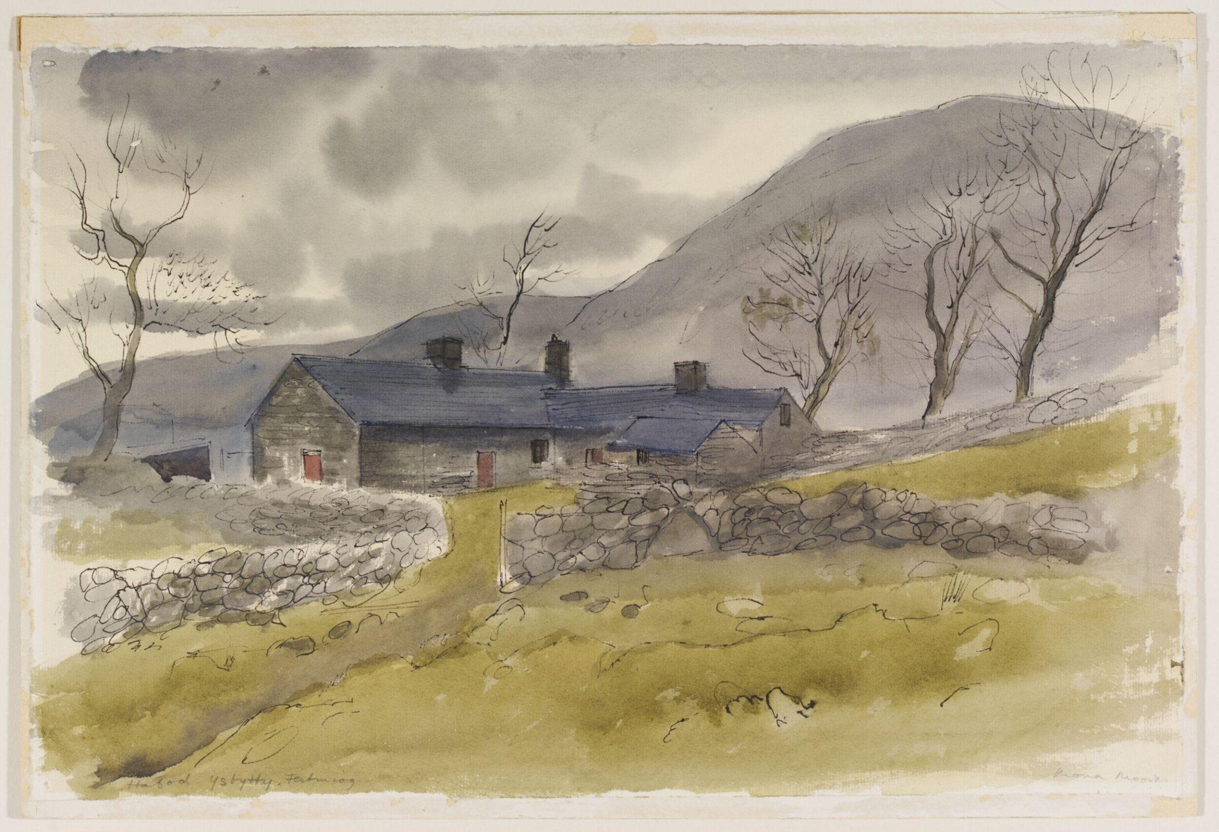 Hafod Ysbytty, Festiniog, Merionethshire, Mona Moore, ca. 1940