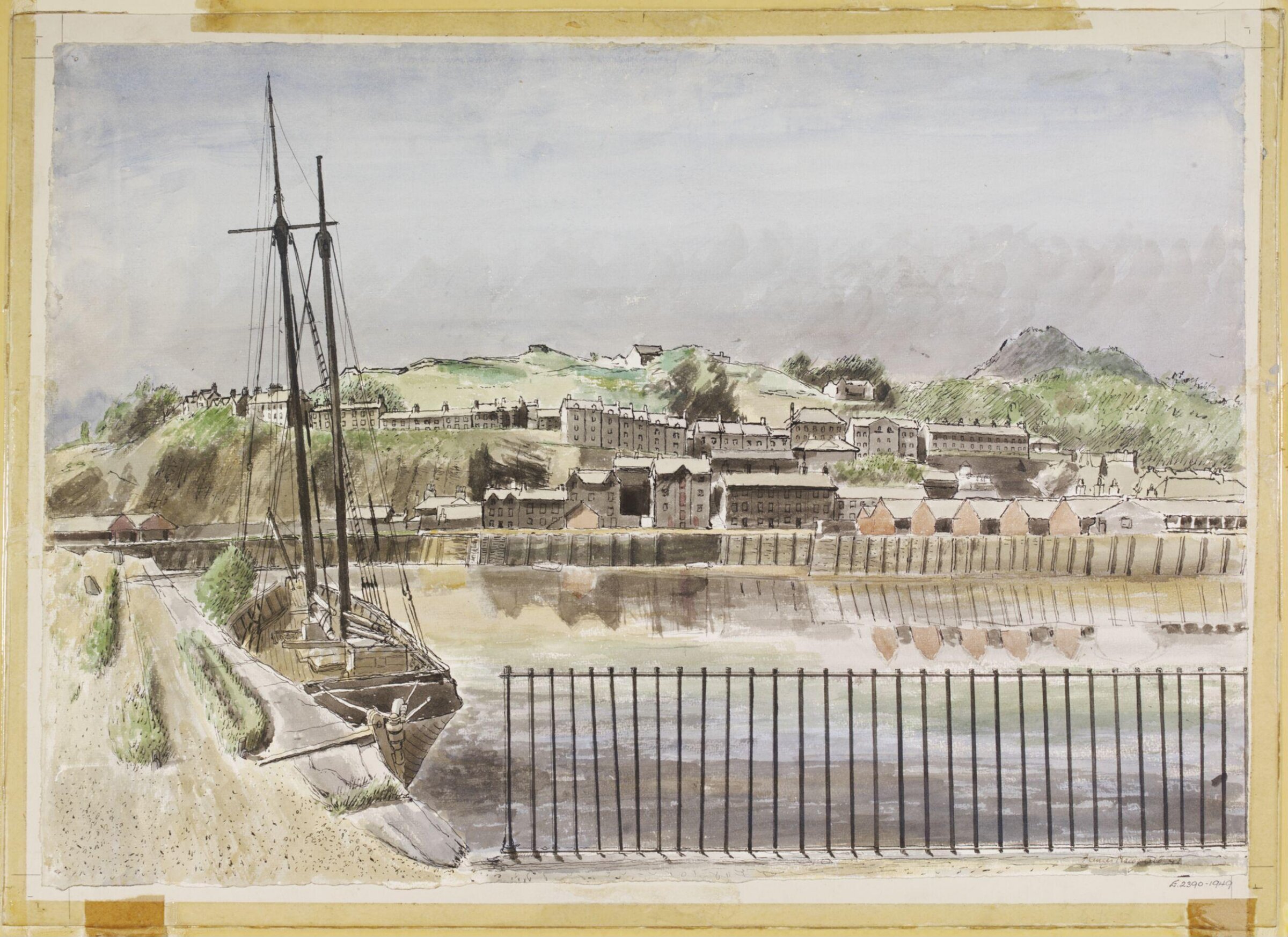 Old Wharves, Portmadoc, Caernarvonshire., Frances Macdonald, 1942