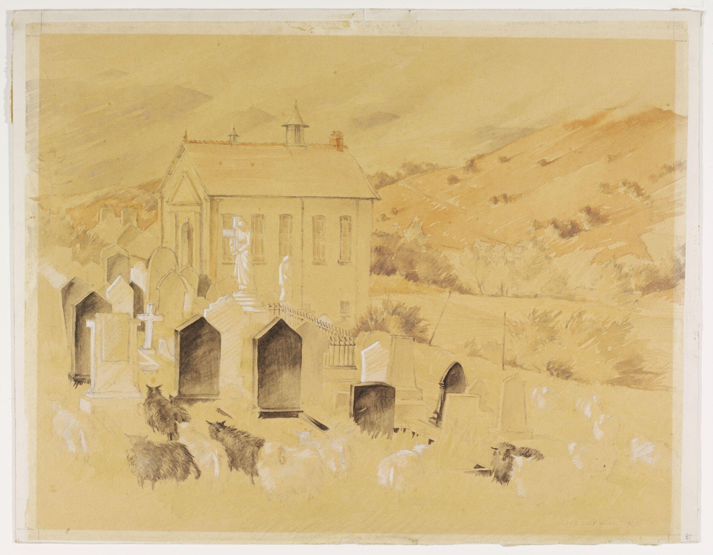 Addoldy-y-Bedyddwyr, Glyndyfrdwy, Merionethshire, Mildred E. Eldridge, 1943