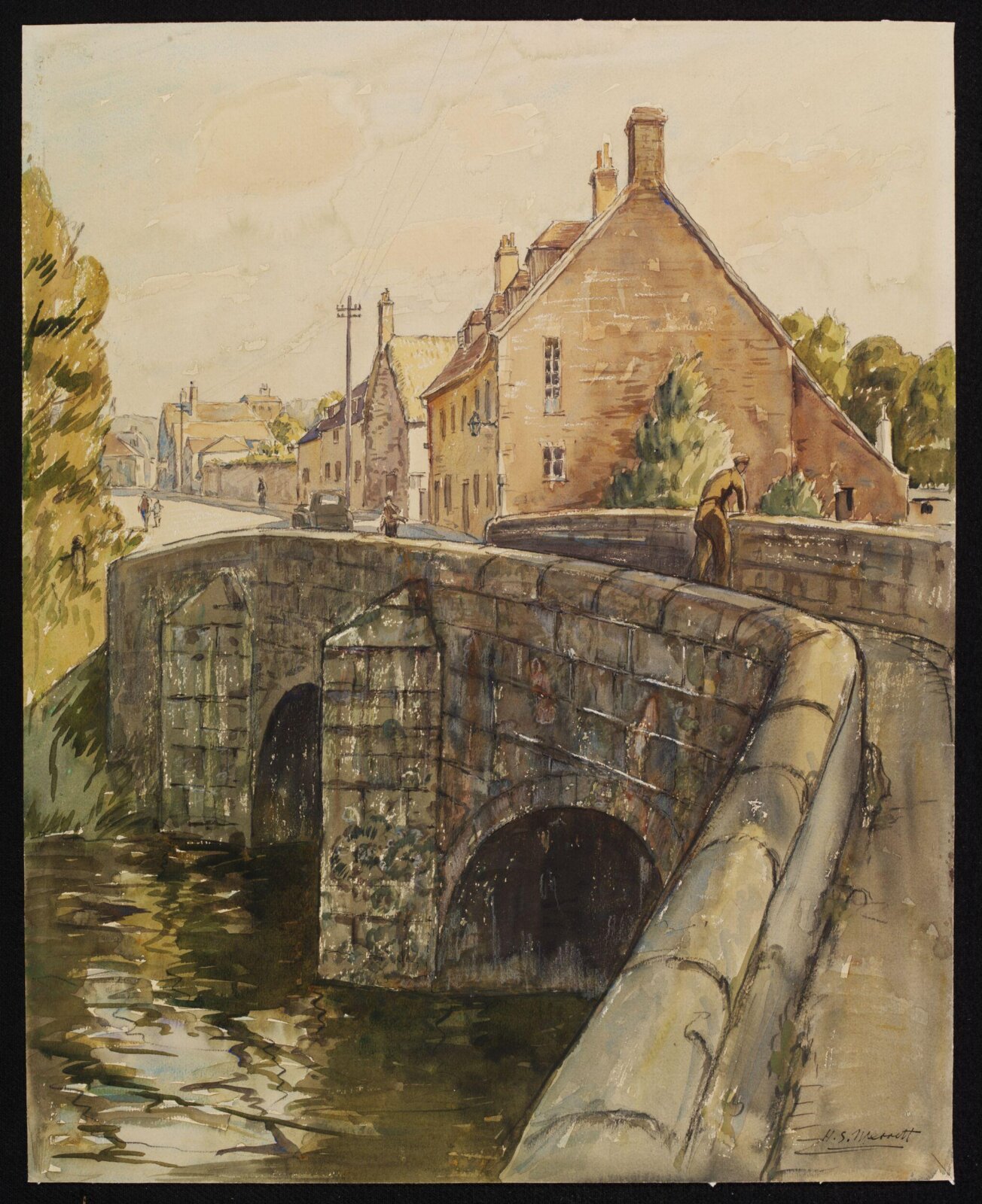 Bridge over the River Madder, Wilton, Merritt, ca. 1942