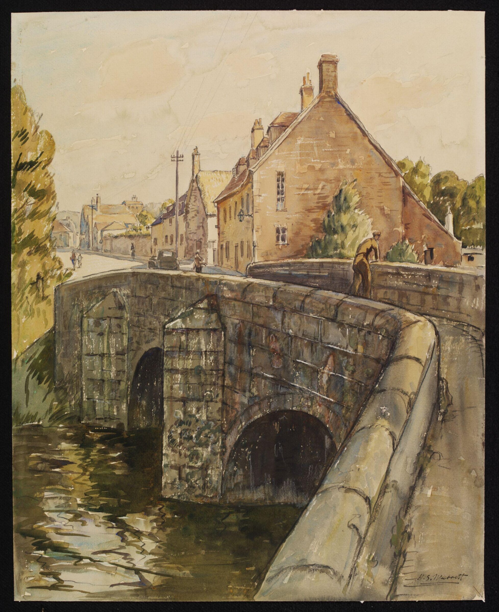 Bridge over the River Madder, Wilton, Merritt, ca. 1942