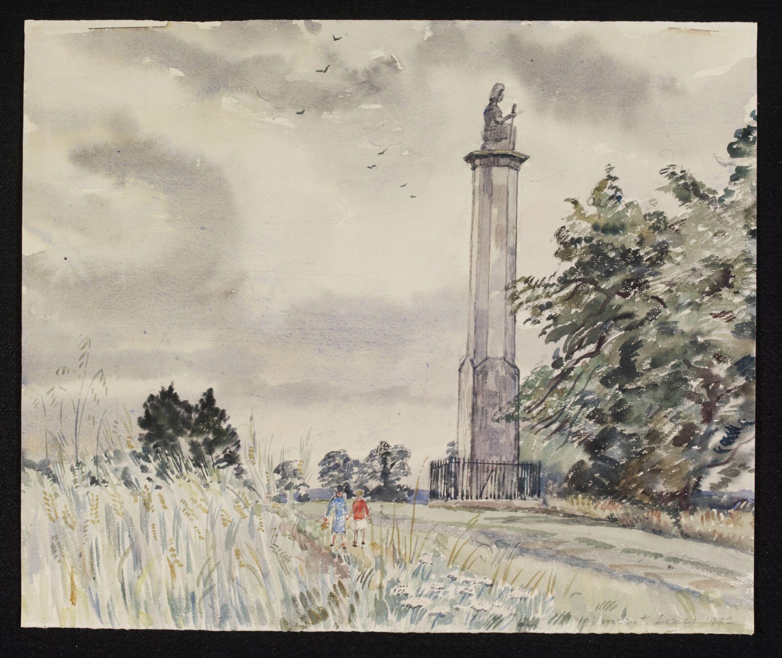 Maud Heath's Monument, Bremhill, Lines, 1942