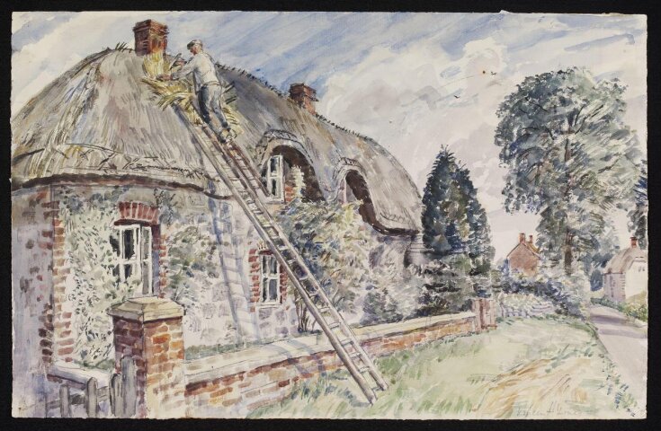 Mending the Thatch; A cottage at Little Avebury top image