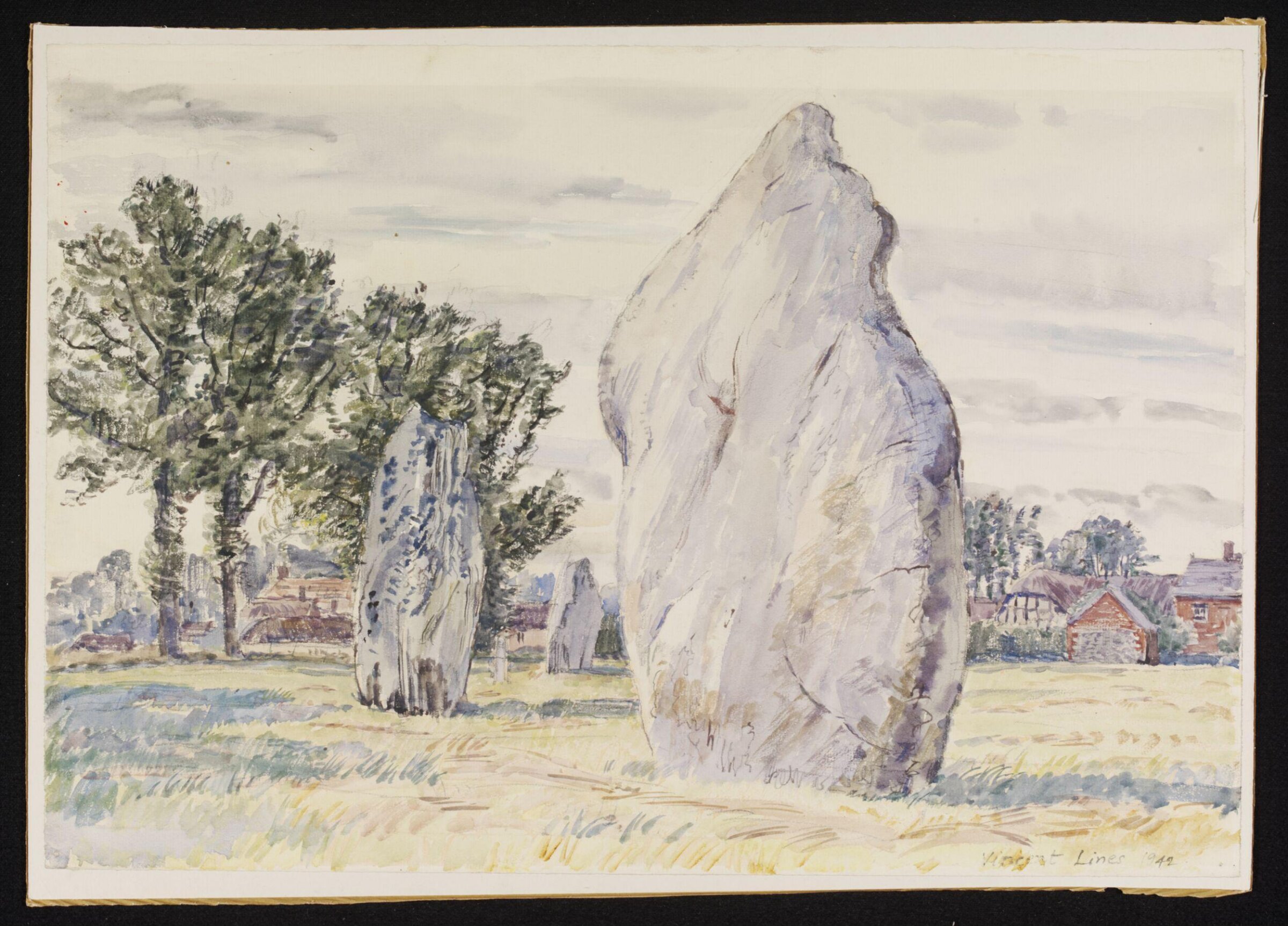 The Southern Circle and Village, Avebury, Lines, 1942