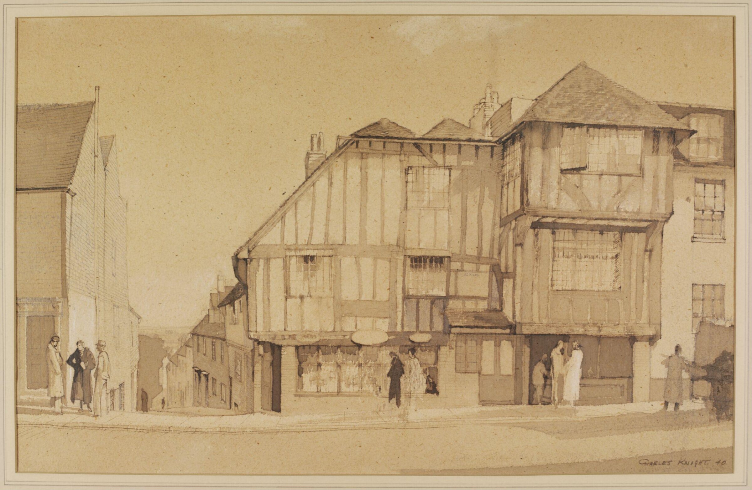 15th Century House, High Street, Lewes, Charles Knight, 1940
