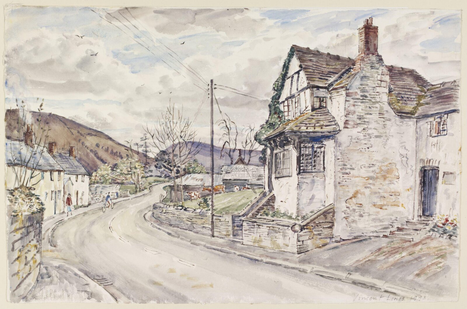 The Old Parsonage, New Radnor, Vincent Henry Lines, 1943