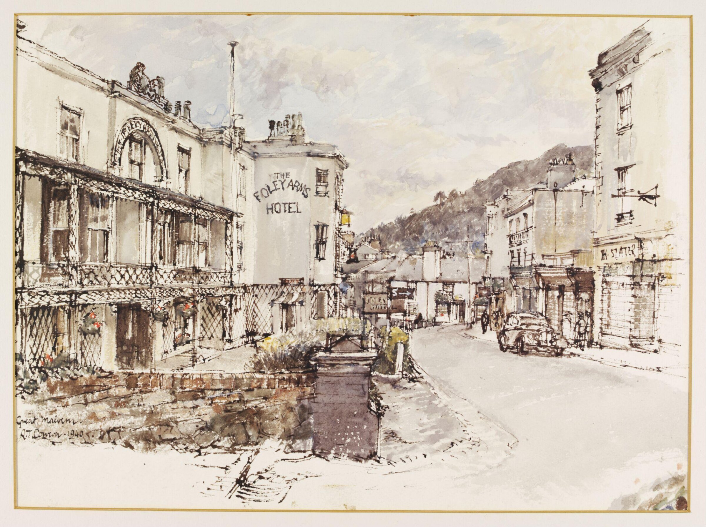 The Foley Arms, Great Malvern, Raymond Teague Cowern, 1940