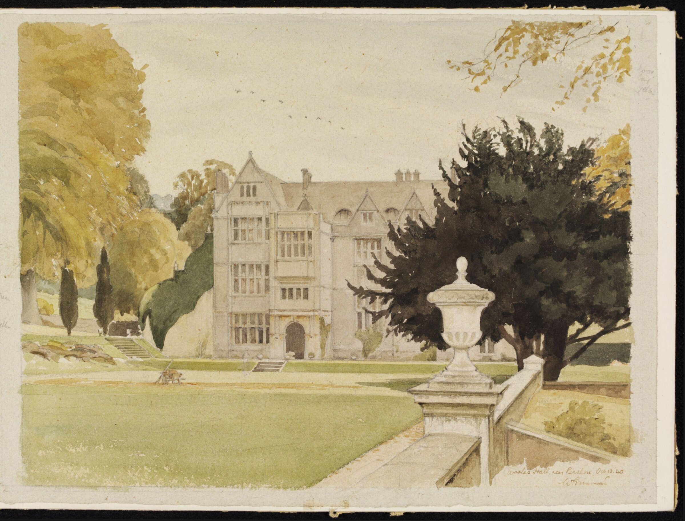 Woollas Hall, Eckington, near Pershore, William Grimmond, 13/10/1940