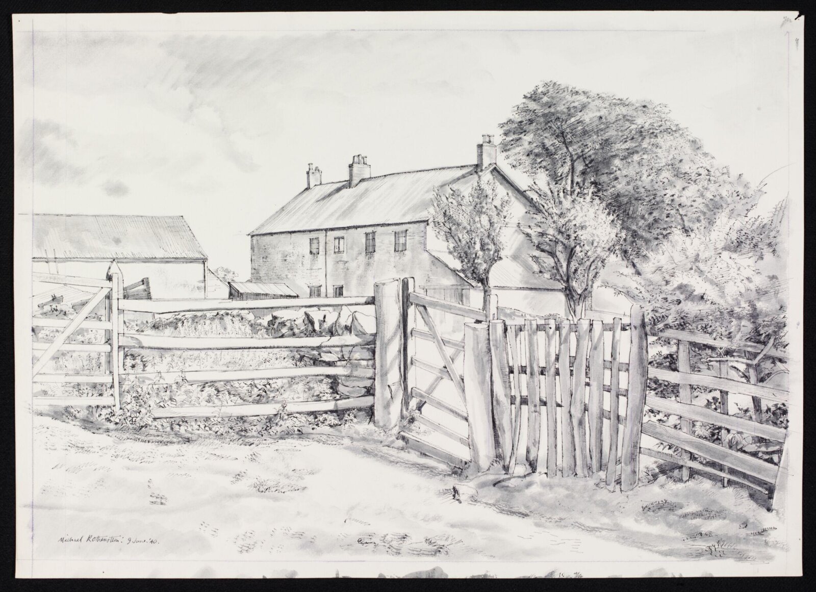 Pilfit's Farm, Newburgh, Michael Rothenstein, 9 June 1940