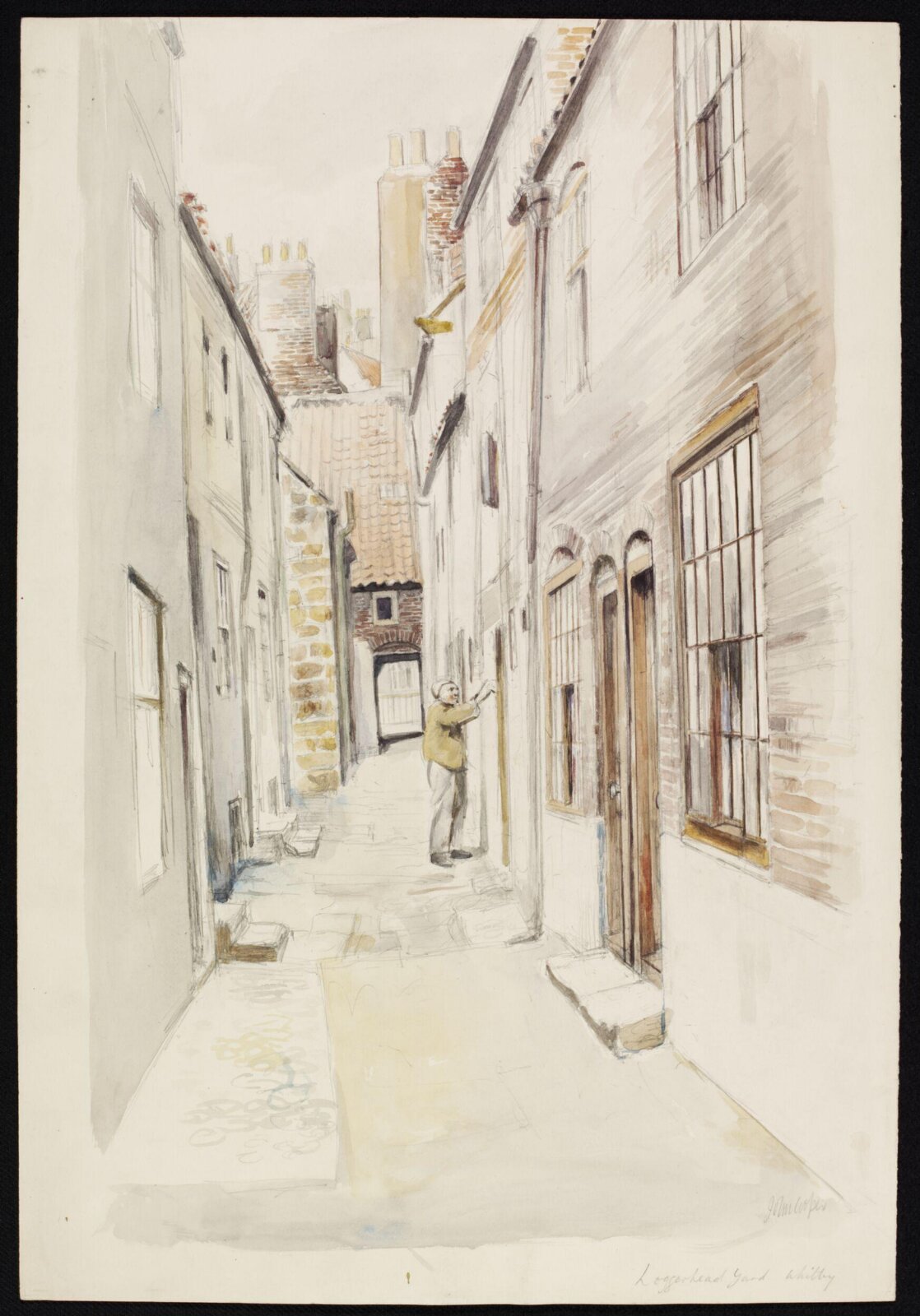 Loggerheed Yard, Whitby, John Cooper, ca. 1940