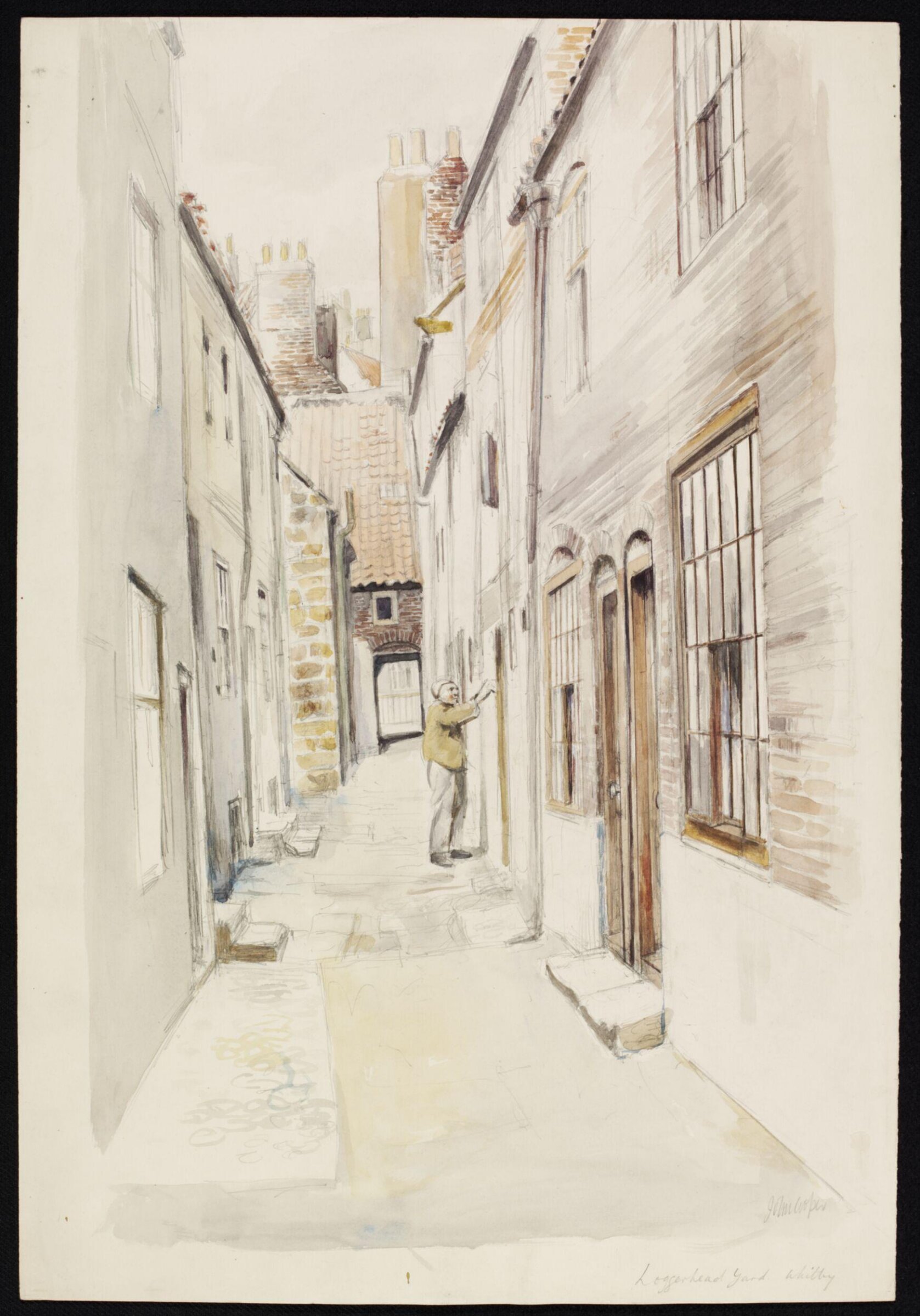 Loggerheed Yard, Whitby, John Cooper, ca. 1940