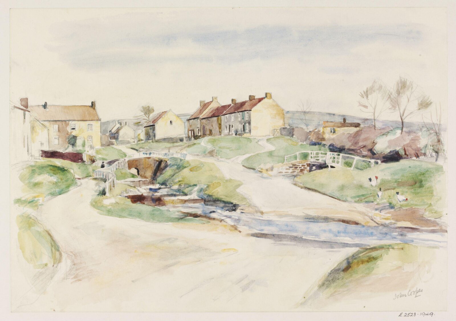 The lower ford, Hutton-le-Hole, John Cooper, ca. 1940