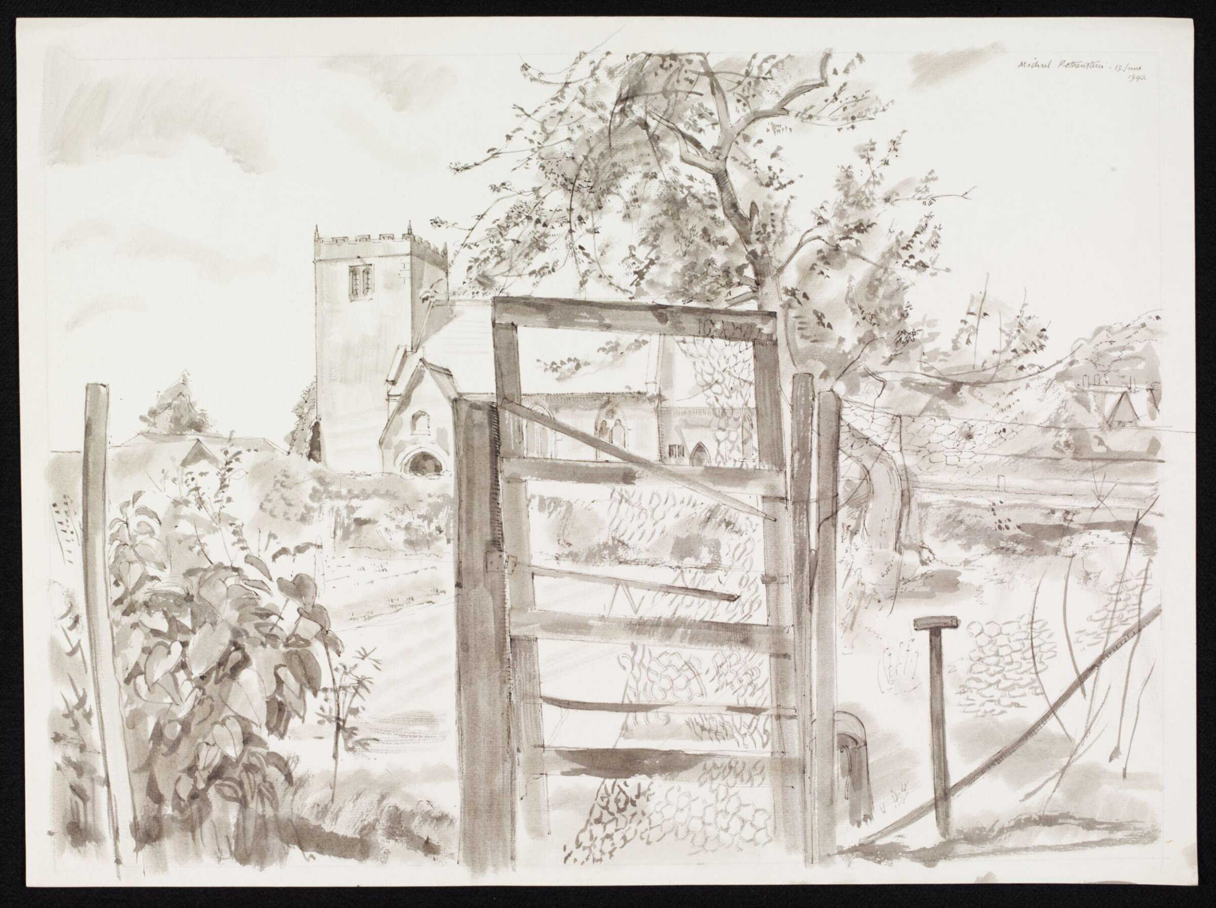 Kilburn Church from the South, Michael Rothenstein, 1940