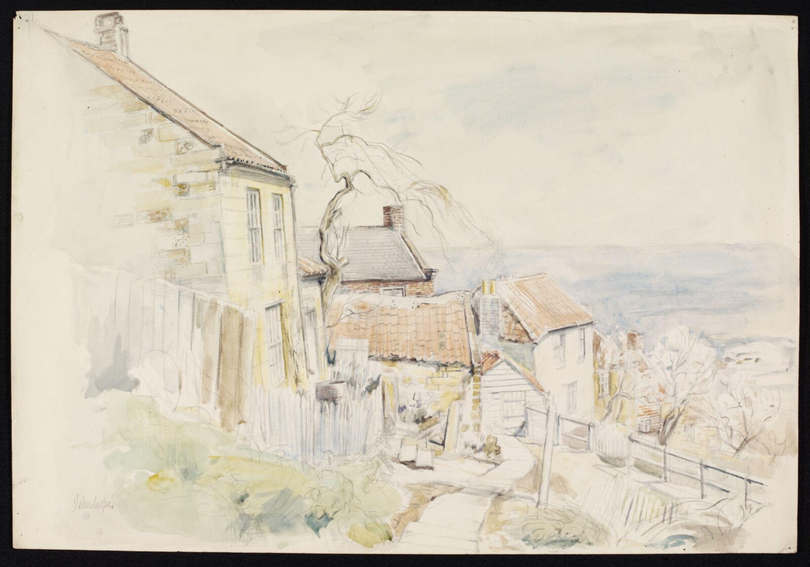 View down the Flags, Runswick Bay, John Cooper, ca. 1940