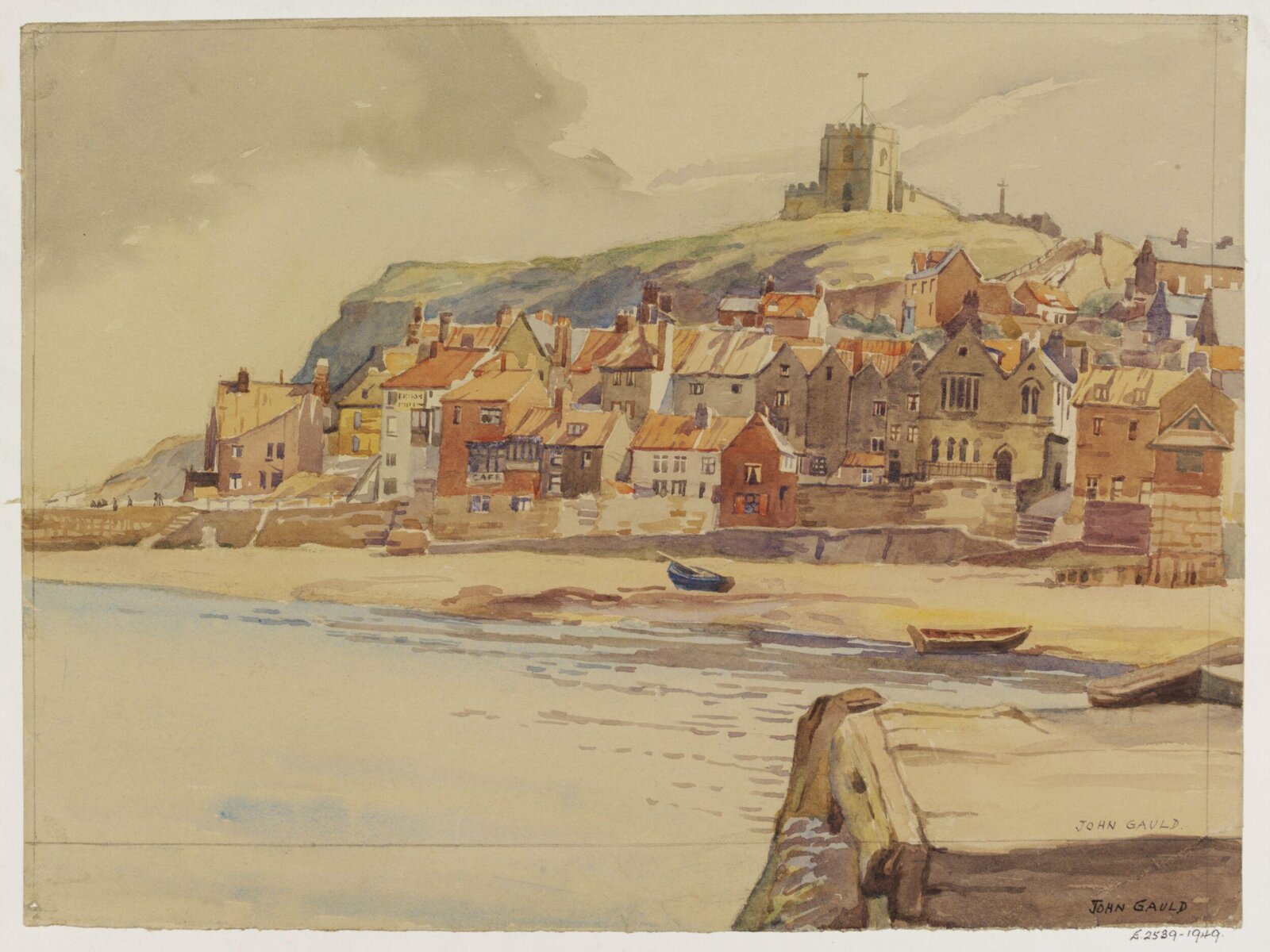 Whitby, Old Town, John Richardson Gauld, ca. 1940
