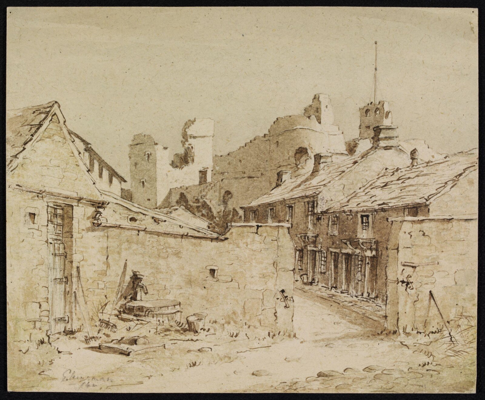 Middleham Street and Castle, Musman, 1942
