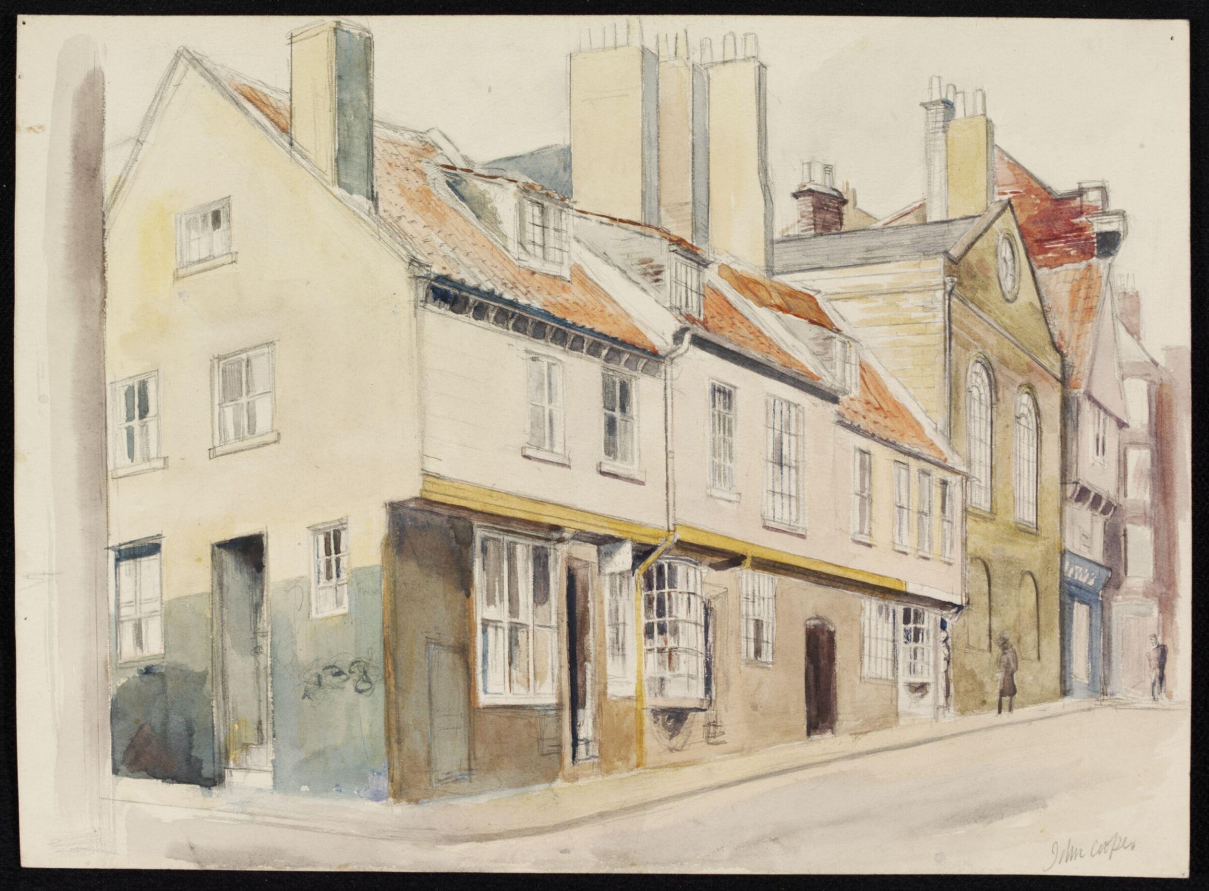 Tudor Houses, Church Street, Whitby, John Cooper, ca. 1940