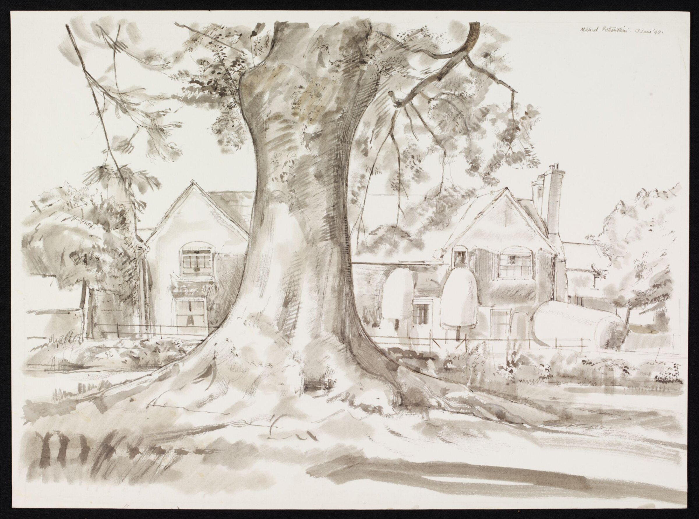 Shandy Hall, the Coxwold home of Laurence Sterne, Michael Rothenstein, 13 June 1940