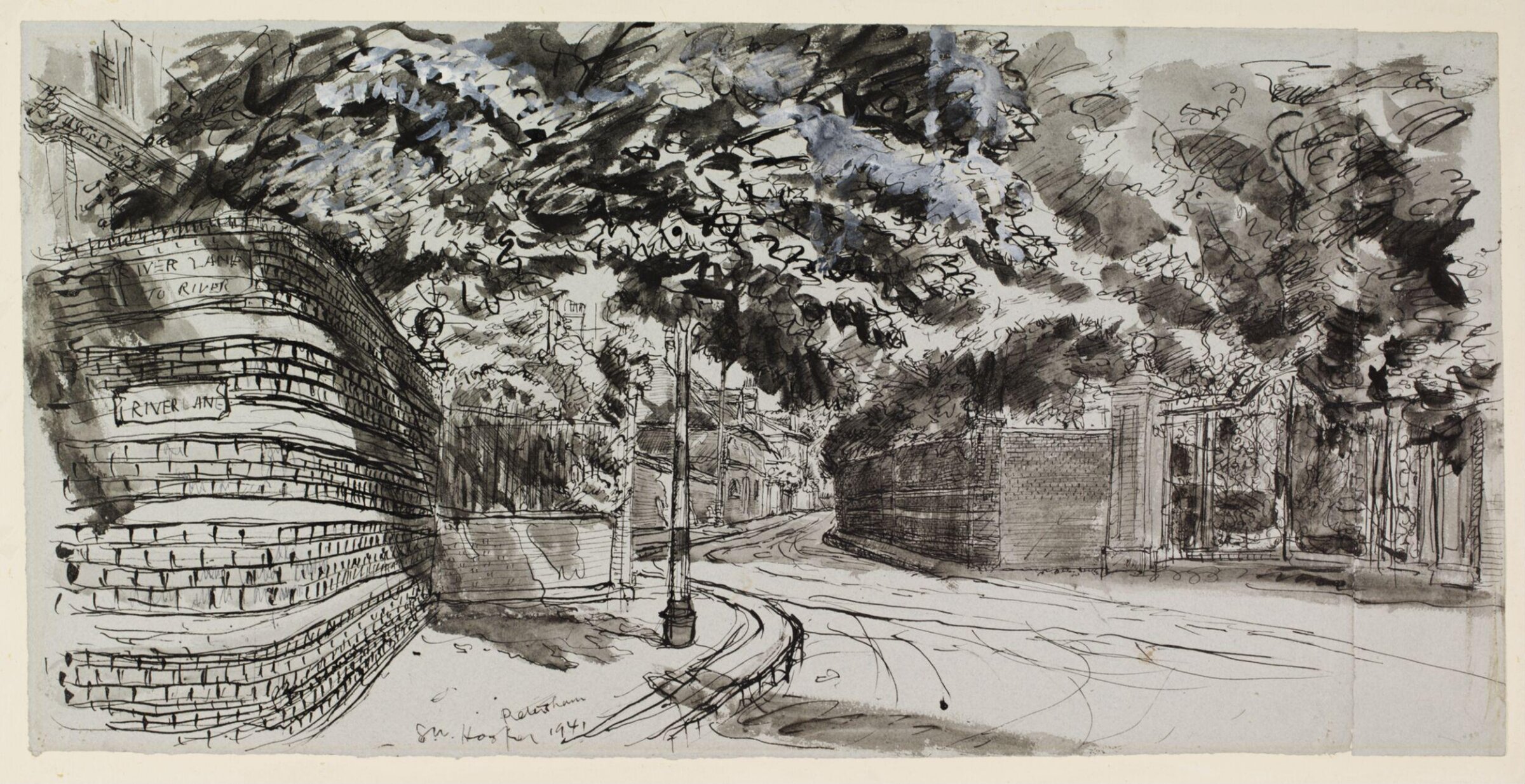 River Lane, Petersham, Hooper, 1941