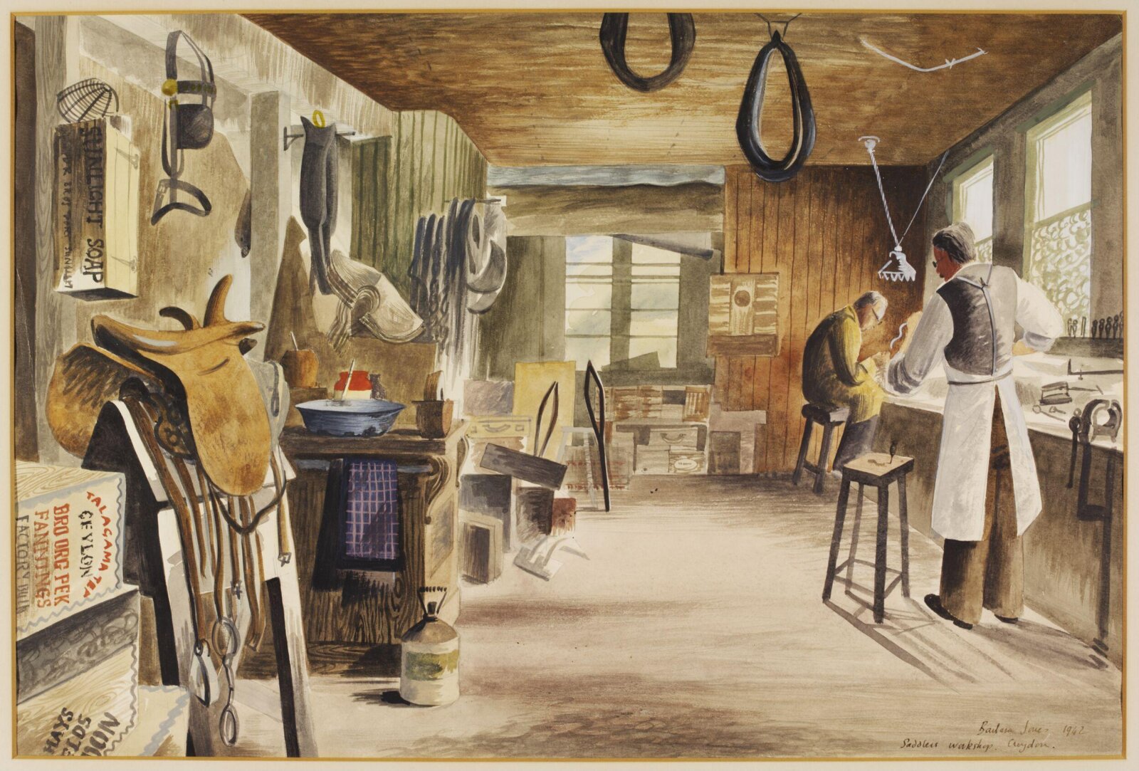 Saddler's Workshop, 70, High Street, Croydon, Barbara Jones, 1942