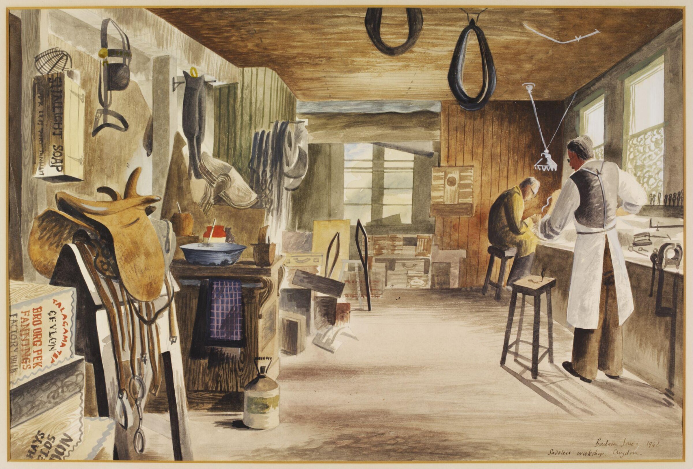 Saddler's Workshop, 70, High Street, Croydon, Barbara Jones, 1942