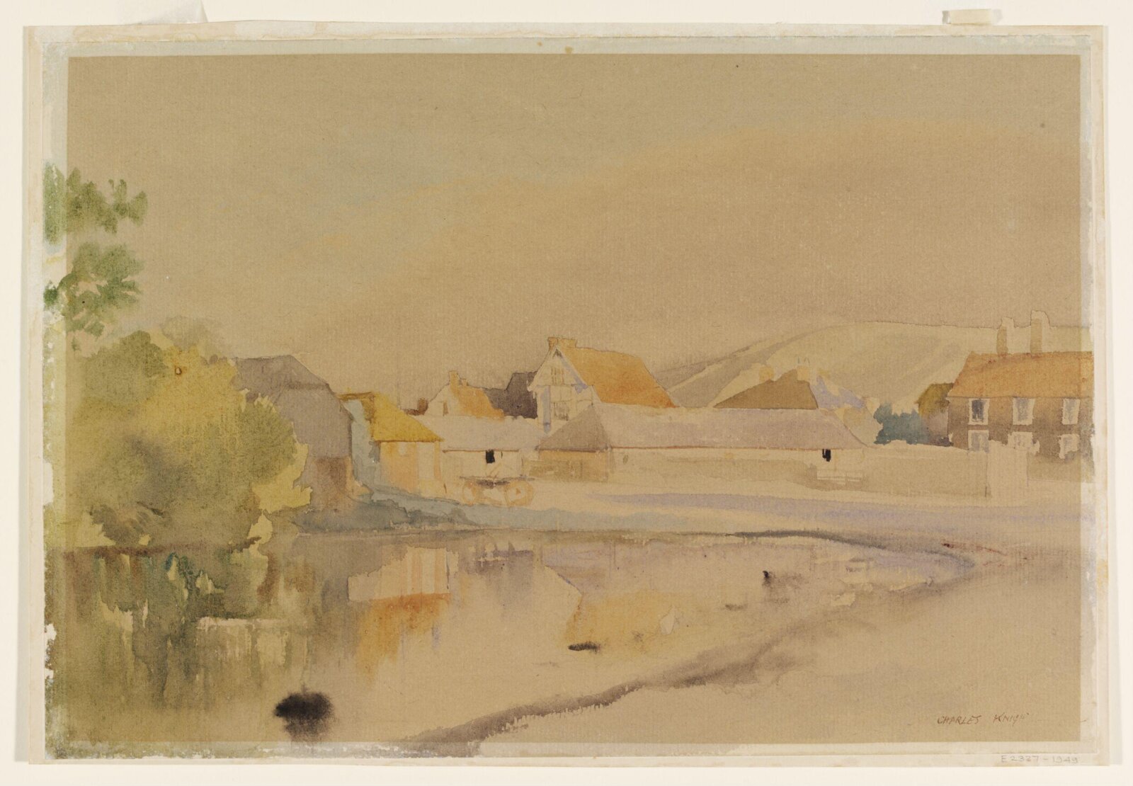 The Pond, Ditchling, Charles Knight, ca. 1940