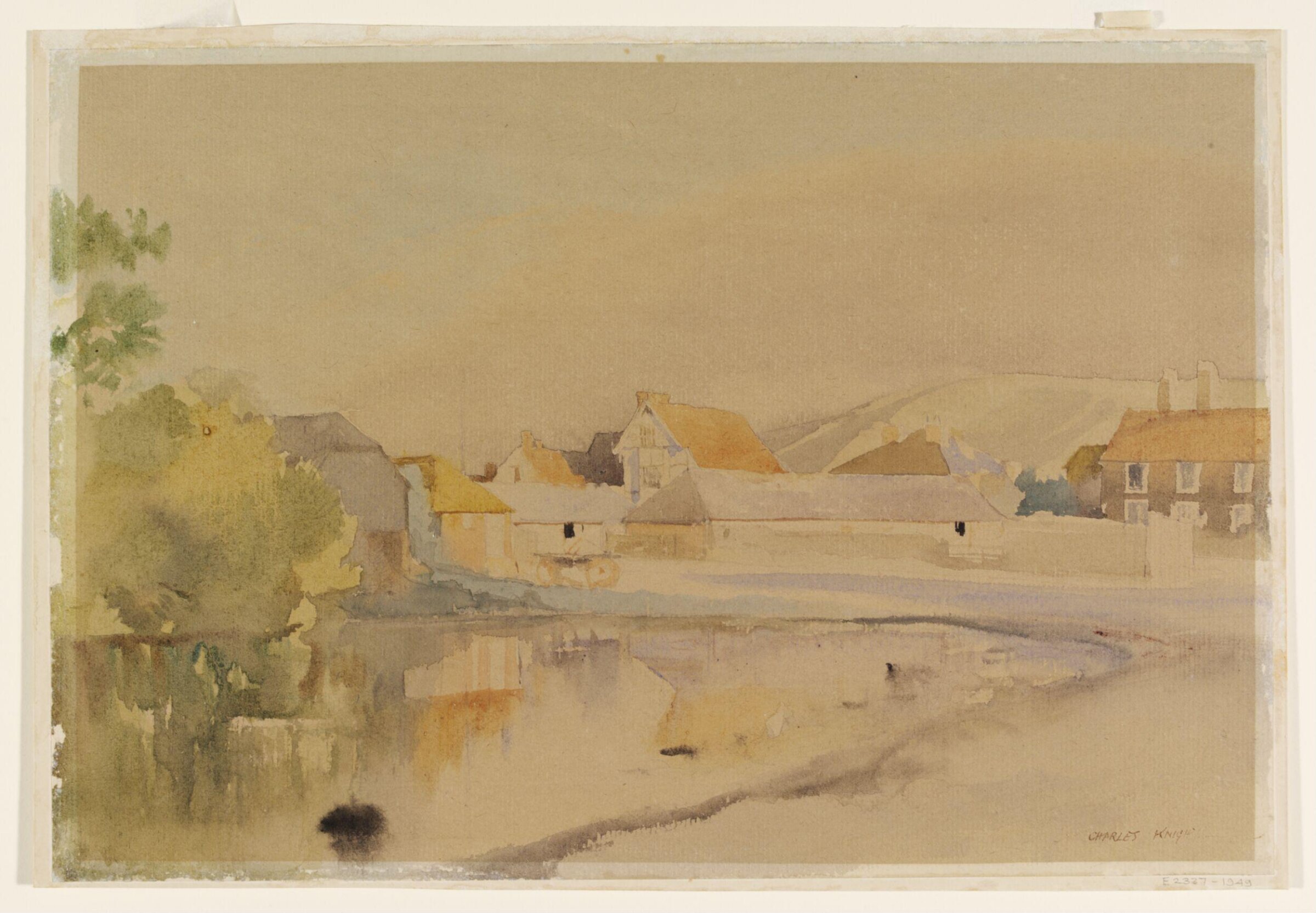 The Pond, Ditchling, Charles Knight, ca. 1940