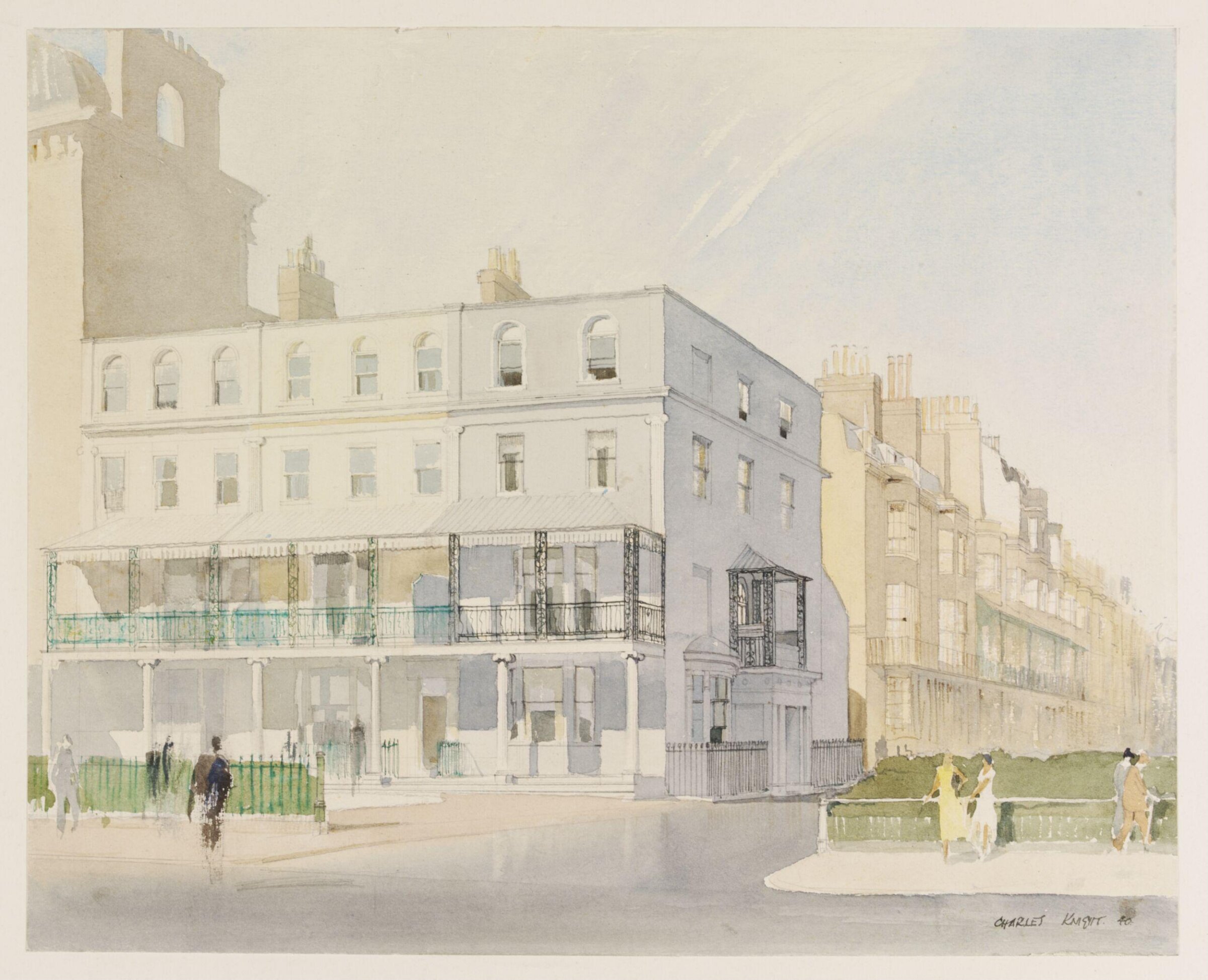 Regency Brighton; houses on Marine Parade and Sussex Square, Charles Knight, 1940