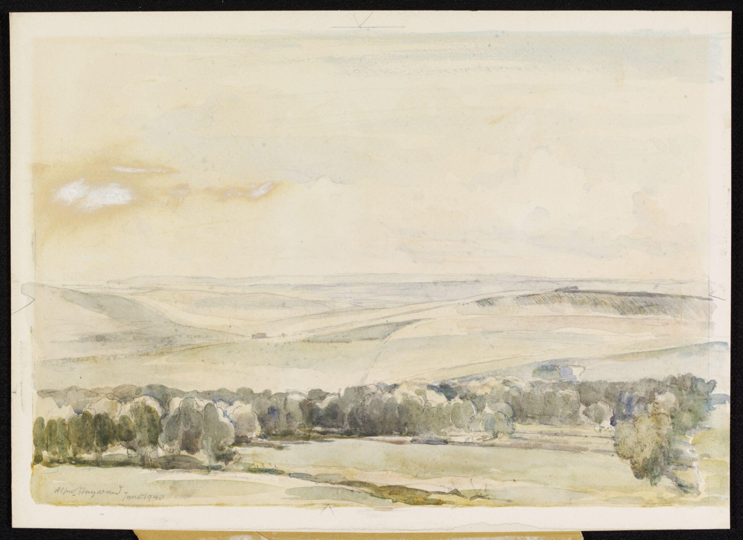 The Downs from Friston, Alfred Hayward, June 1940