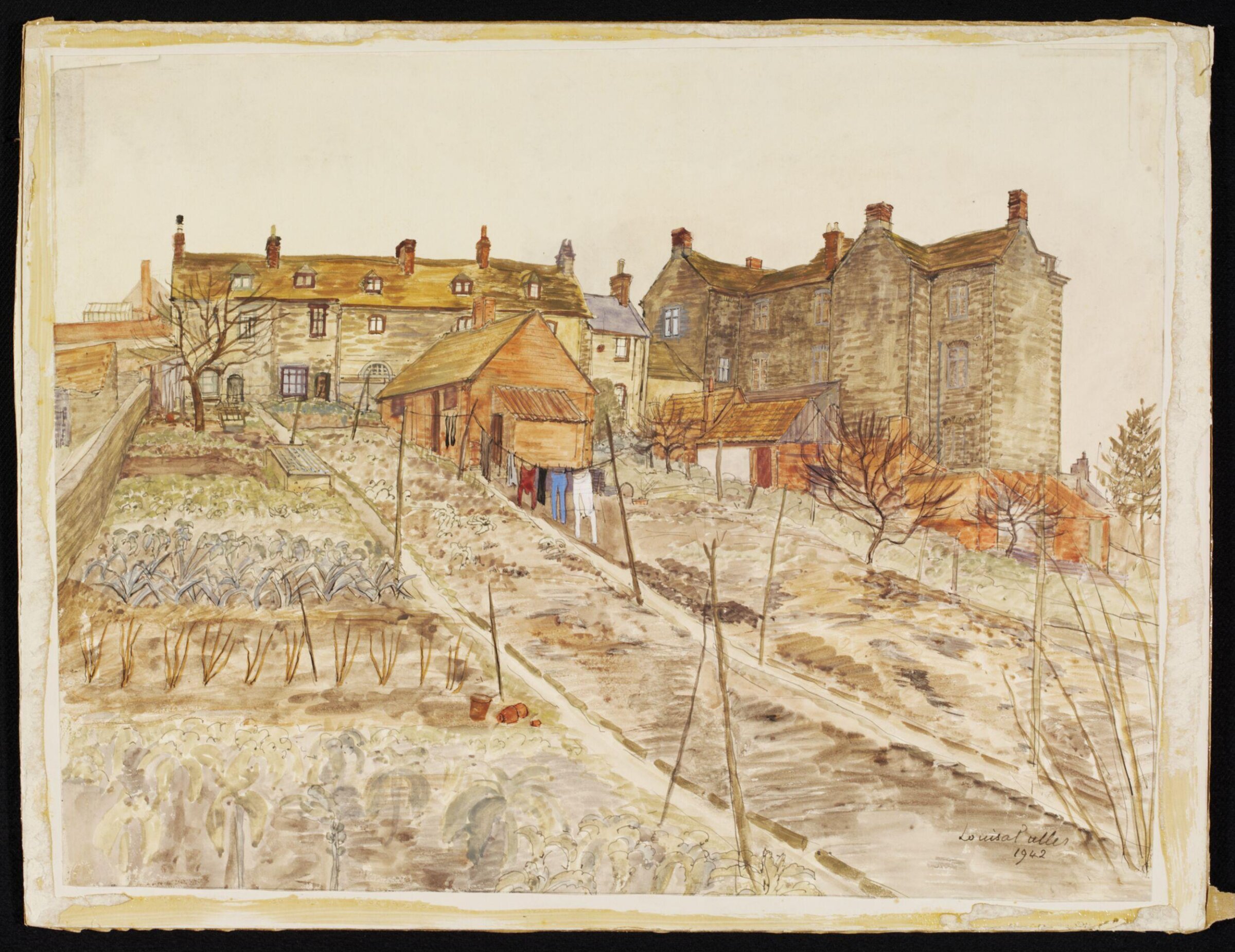 King Athelstan's Palace, and stables (now cottages), Malmesbury, Puller, 1942