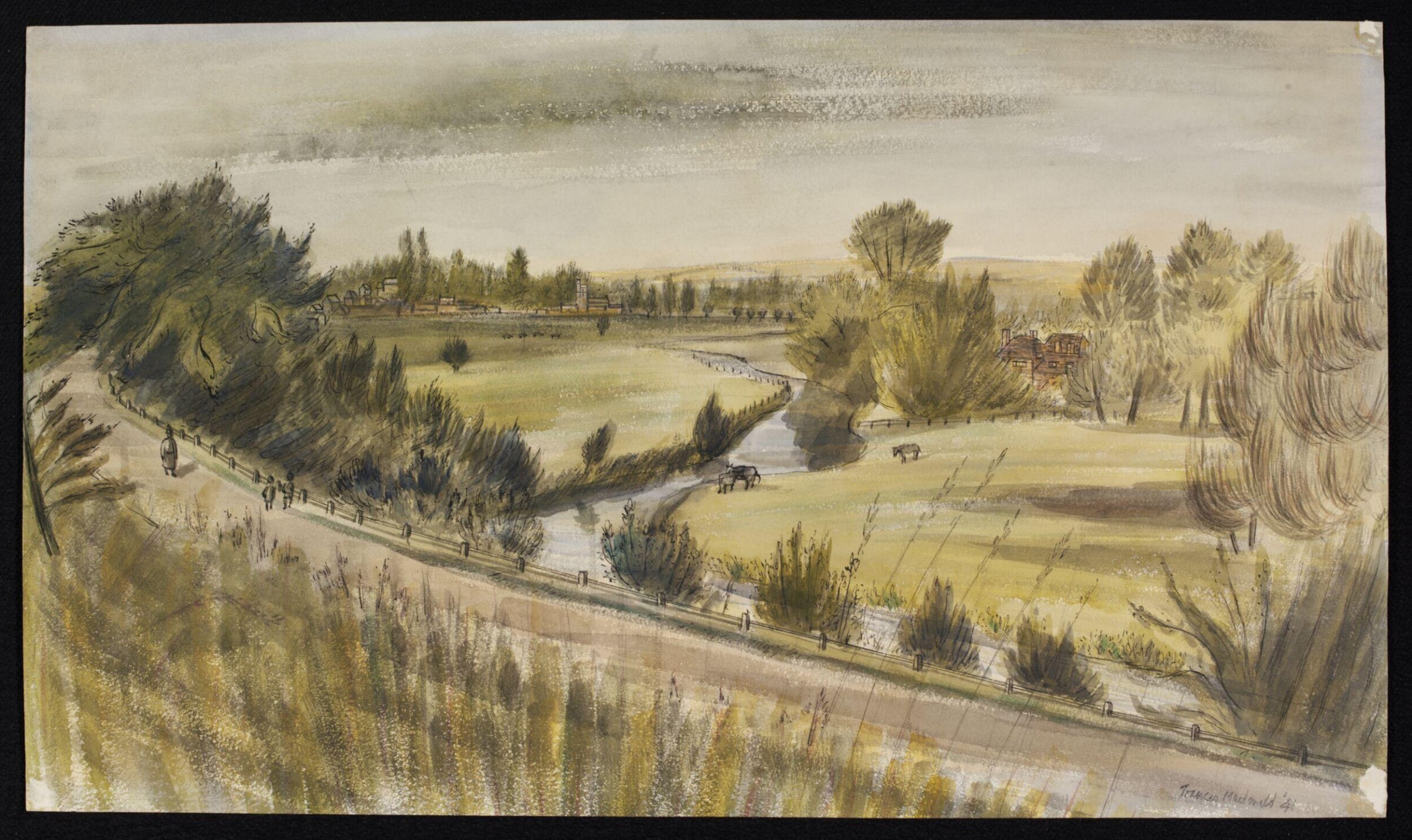 View near Enford, Frances Macdonald, 1941