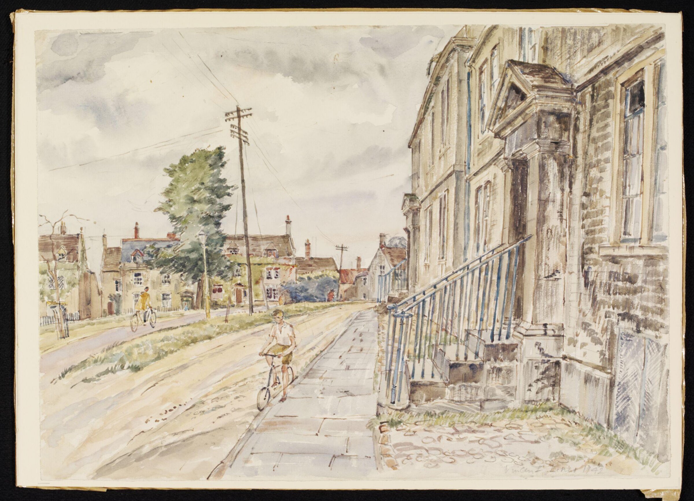 Houses on the Green, Calne, Lines, 1942