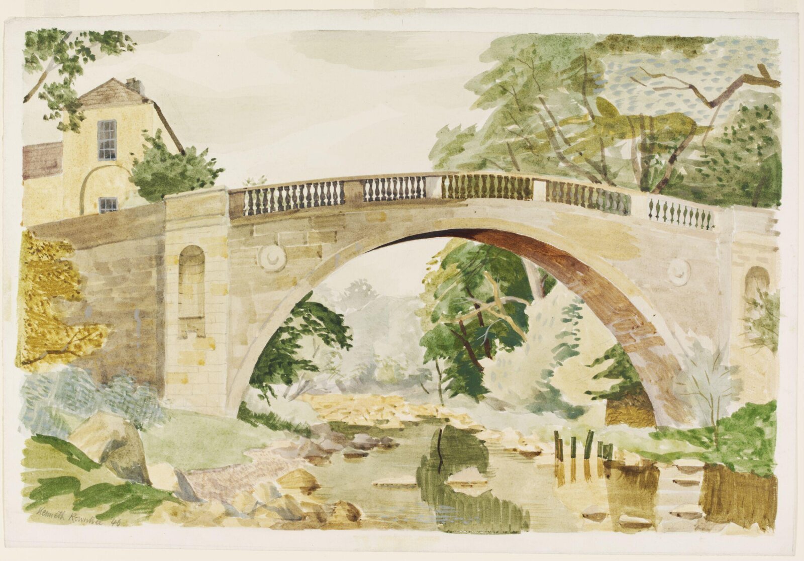 Greta Bridge, Rowntree, 1940