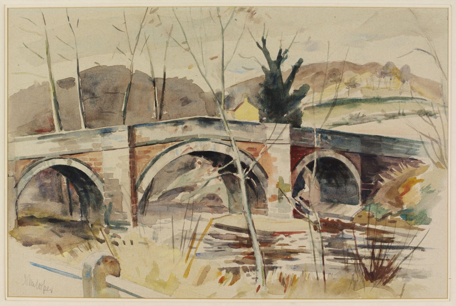 Ashberry Bridge (North side), Rievaulx, John Cooper, ca. 1940