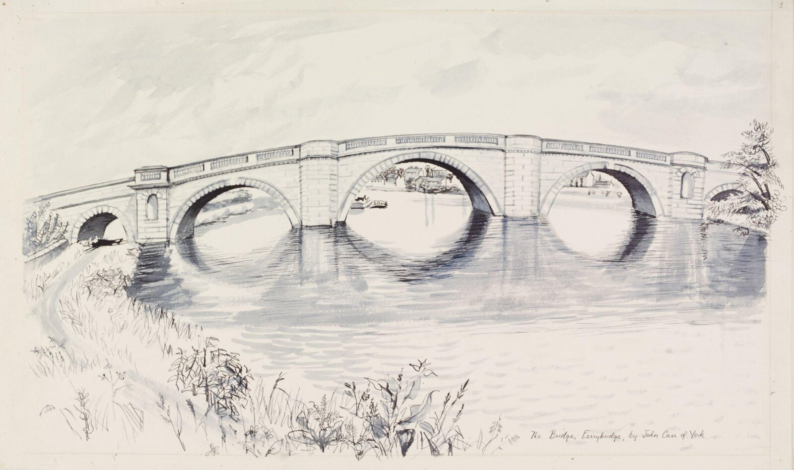 The Bridge, Ferry Bridge, Irene Hawkins, ca. 1940