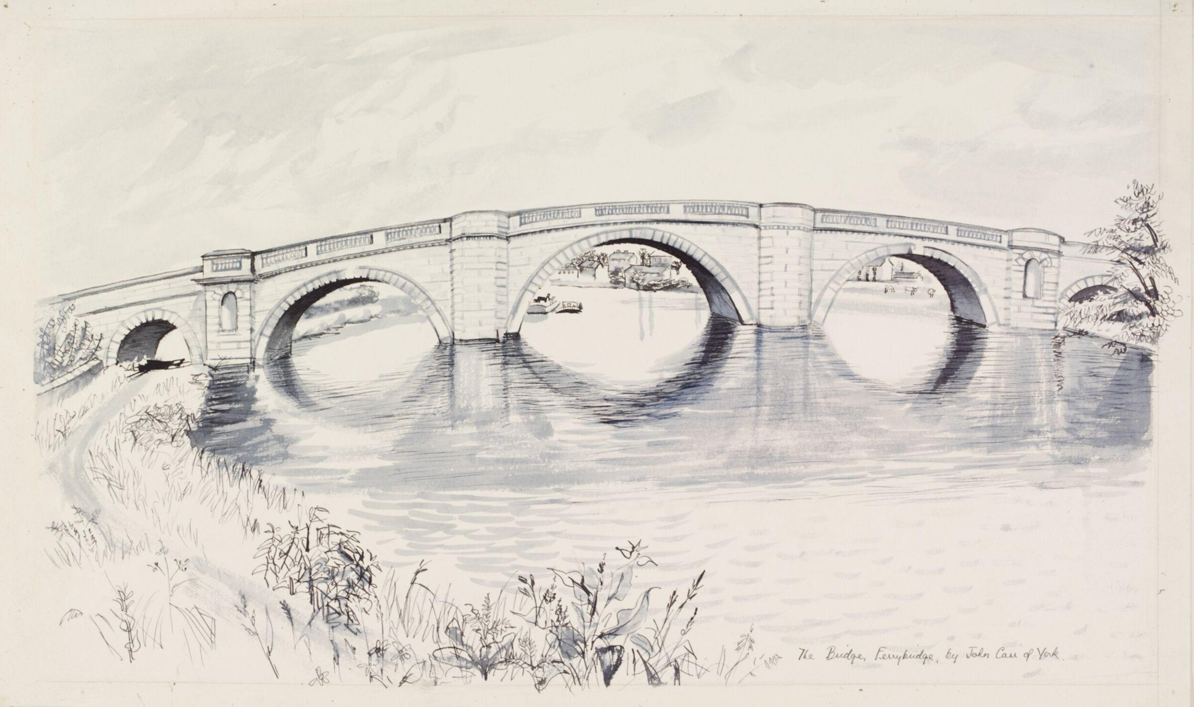 The Bridge, Ferry Bridge, Irene Hawkins, ca. 1940
