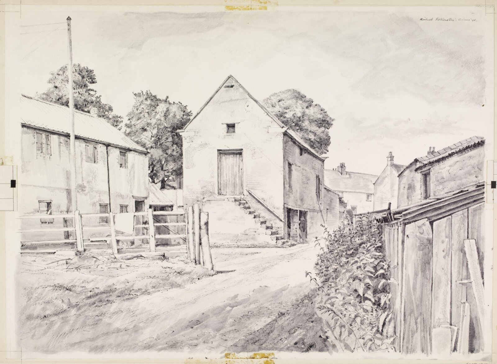 Old Tannery, Coxwold, Michael Rothenstein, 12 June 1940