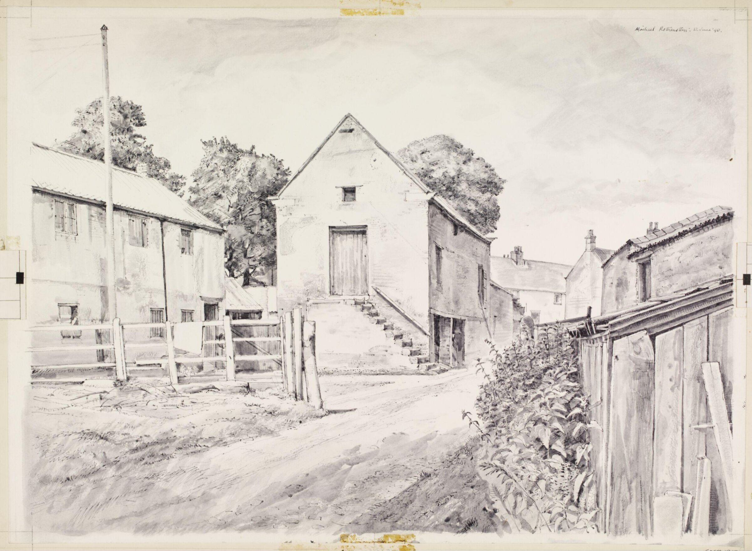 Old Tannery, Coxwold, Michael Rothenstein, 12 June 1940