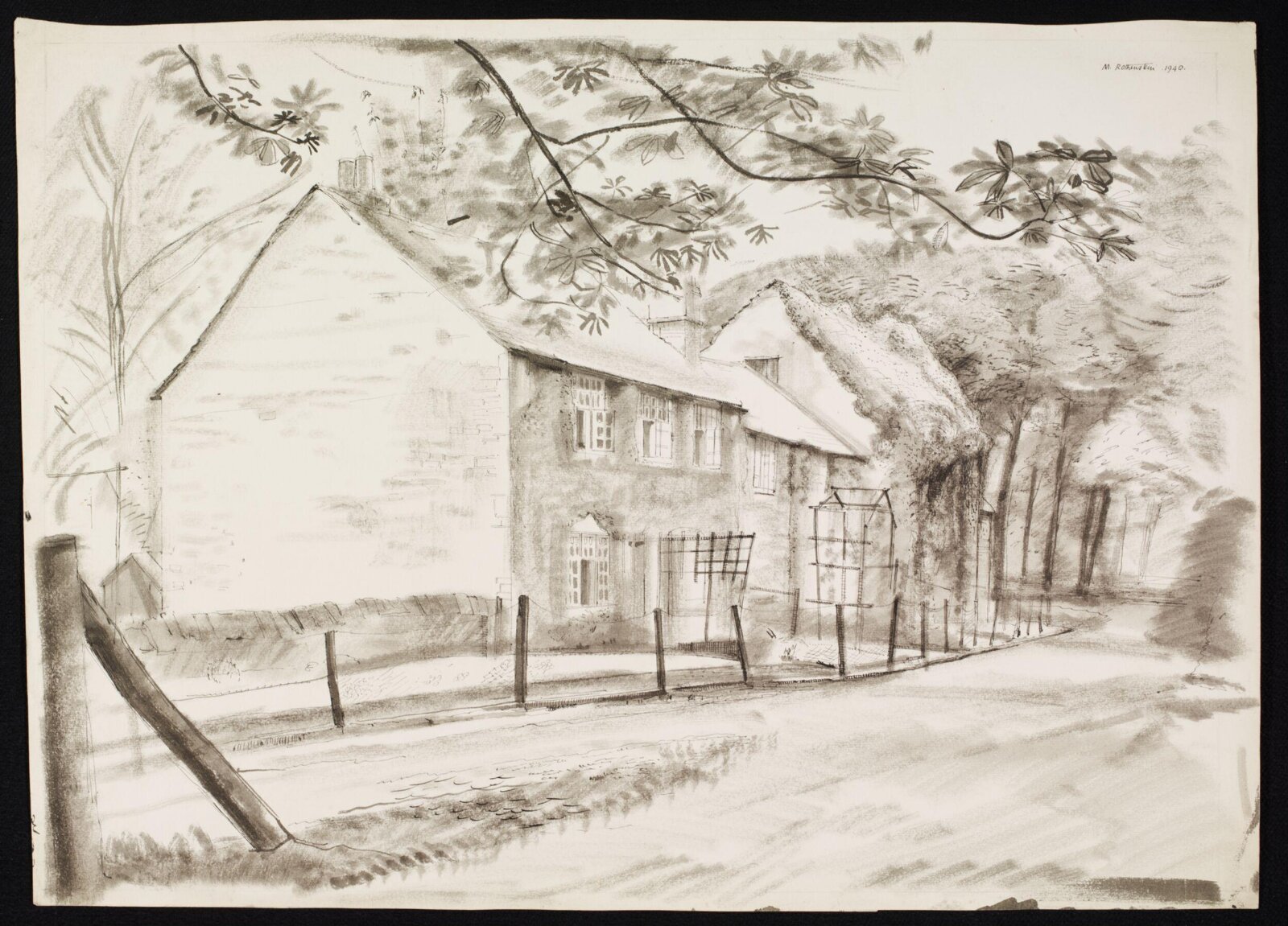 Bowser Bottom Cottages, Sheffield, Michael Rothenstein, 1940