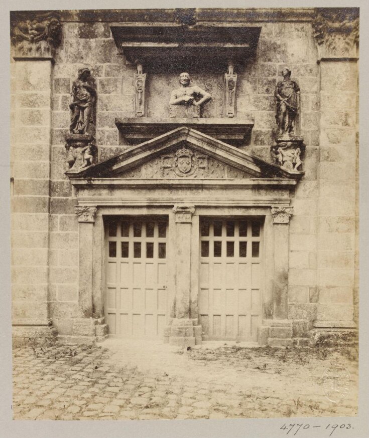 Doorway in courtyard, Fontainebleau, France top image