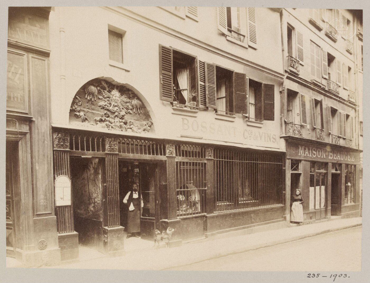 Atget, Jean-Eugène-Auguste, Shop front, Au Soleil d'Or, 84 Rue St Saveur, Paris, France
