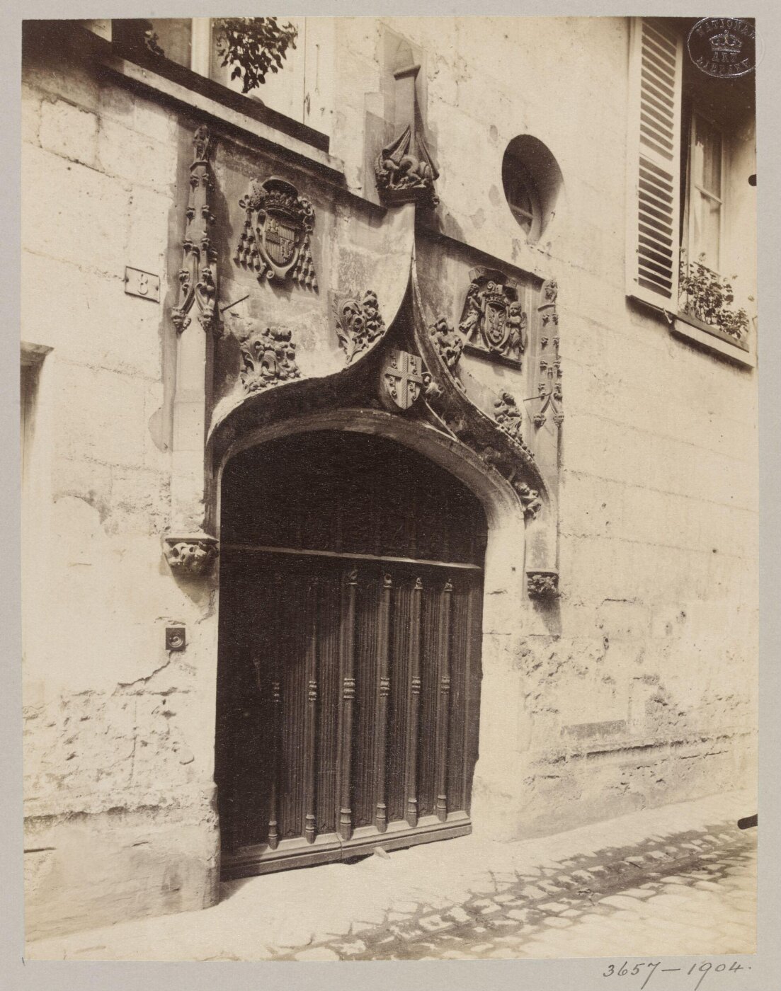 Atget, Jean-Eugène-Auguste, Doorway of a House, Beauvais, France