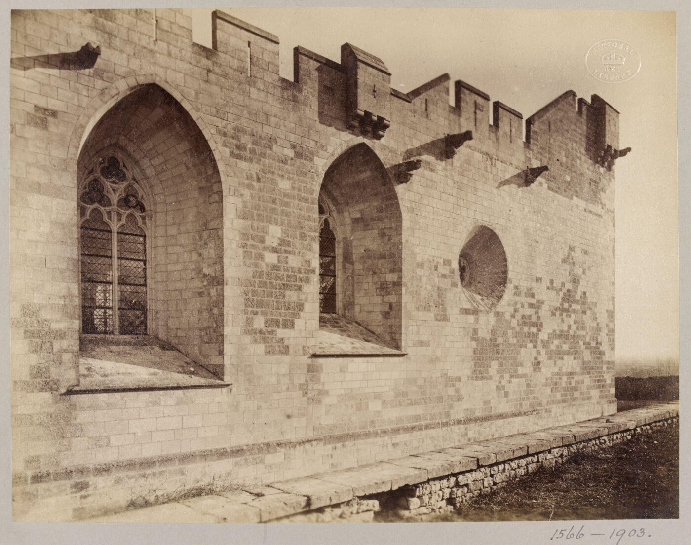 Atget, Jean-Eugène-Auguste, Fortified Church at Esmandes, France