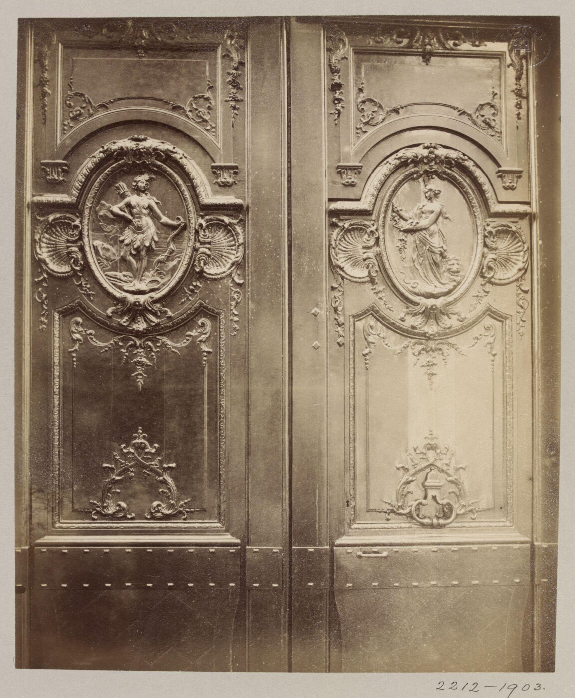 Atget, Jean-Eugène-Auguste, Door, Hôtel de Chateaubriand, Paris, France