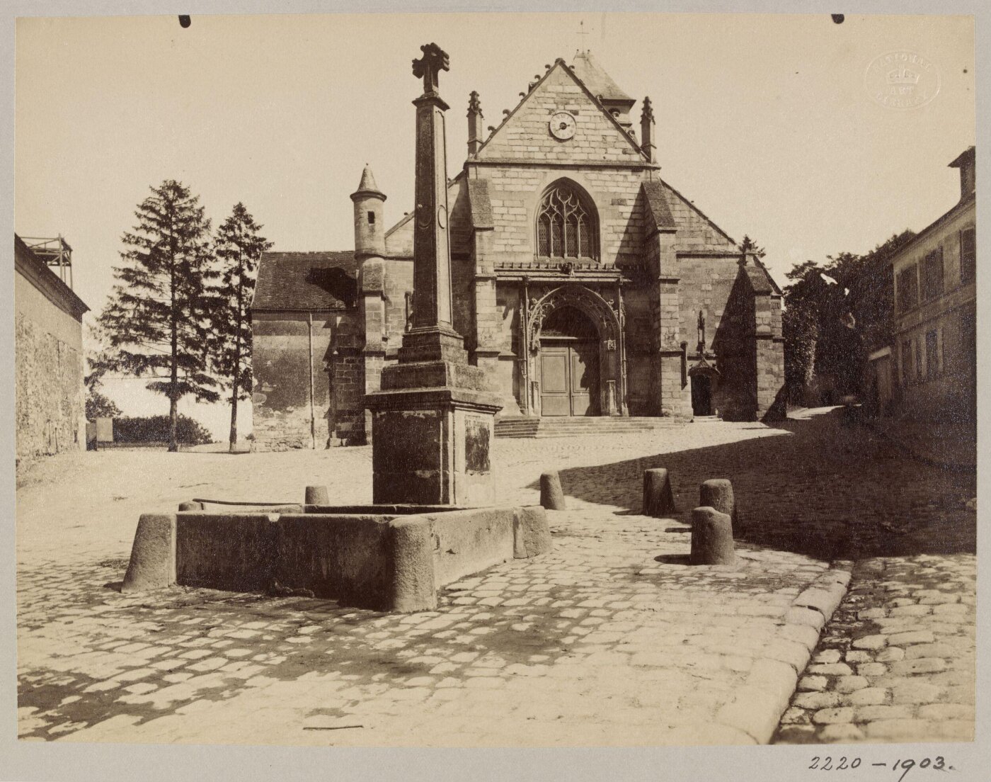 Atget, Jean-Eugène-Auguste, Church, 15thC, Longjumeau, France