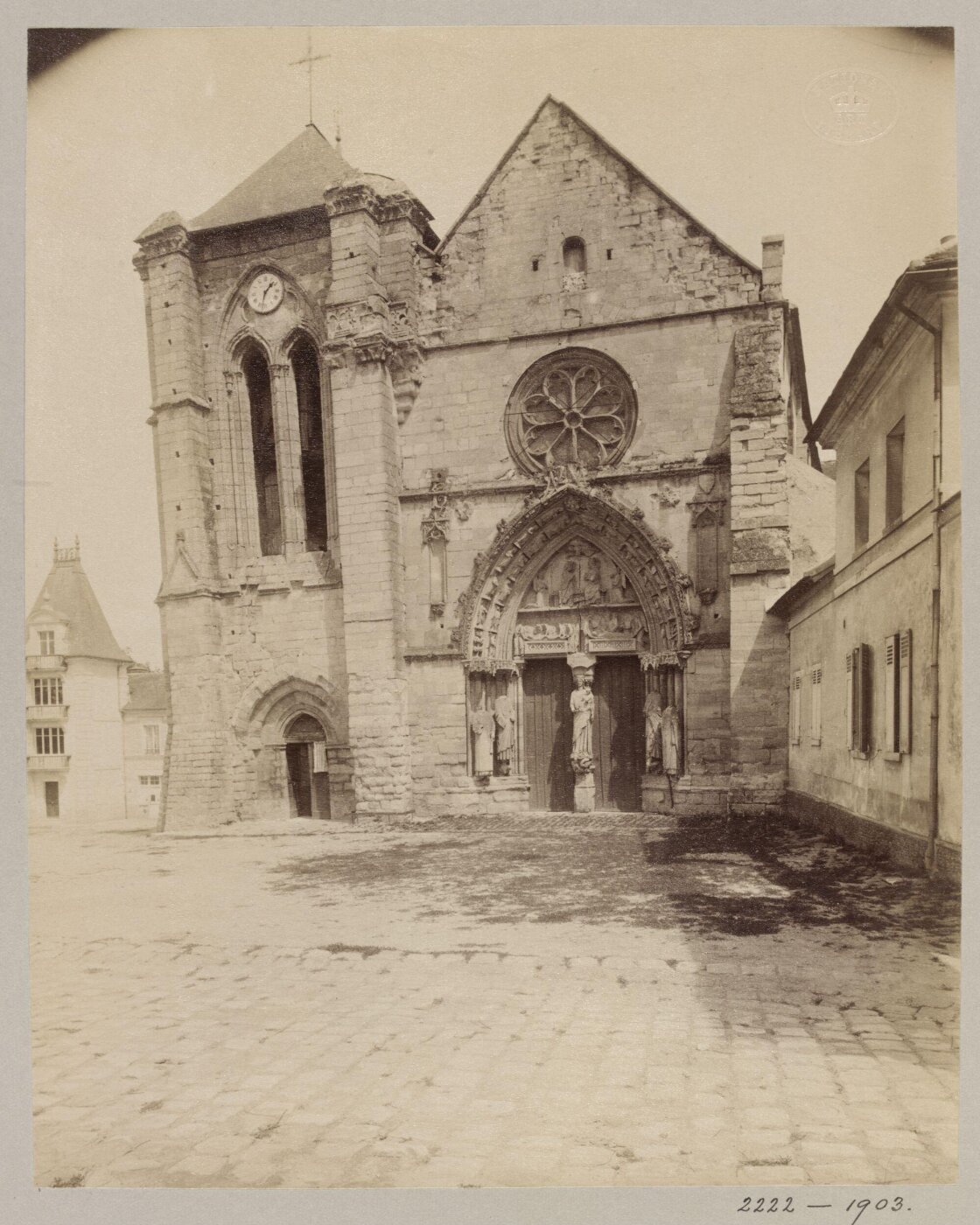 Atget, Jean-Eugène-Auguste, Longpont Church, 13th - 15thC, France