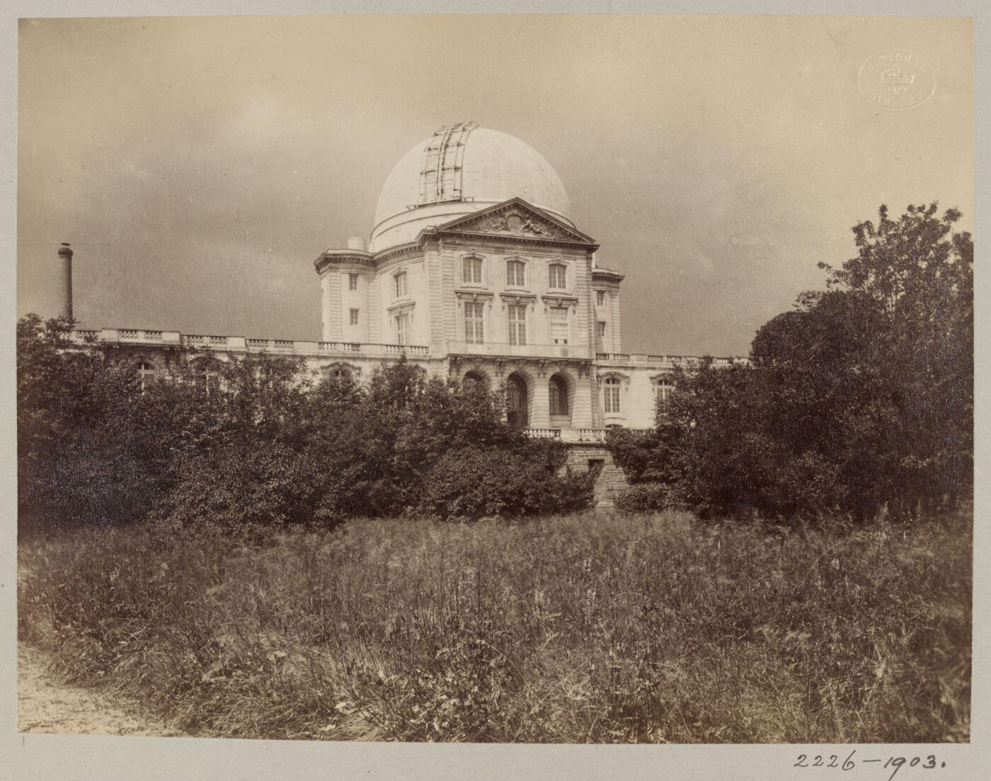 Atget, Jean-Eugène-Auguste, Observatory (Storm Effect), Château (1695), Meudon, France
